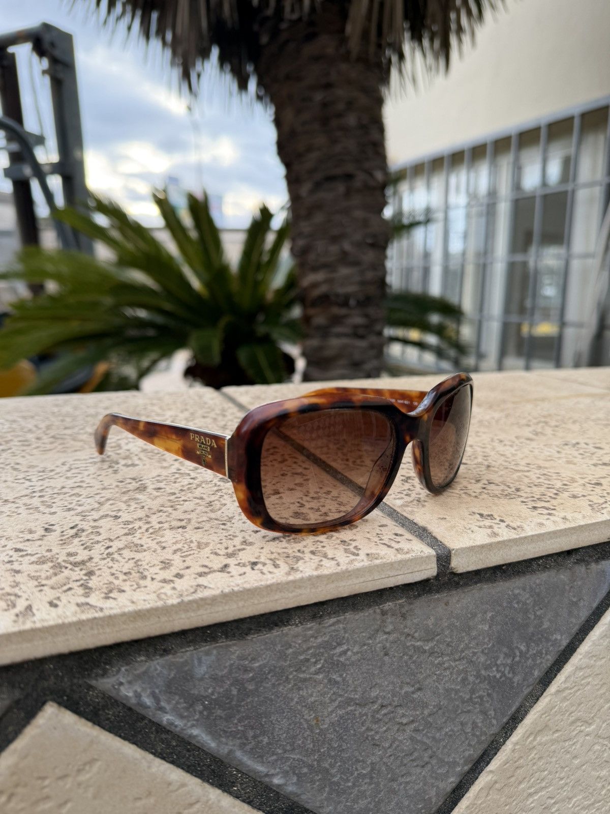Prada Prada Sunglasses SPR 17P Brown Size ONE SIZE - 1 Thumbnail