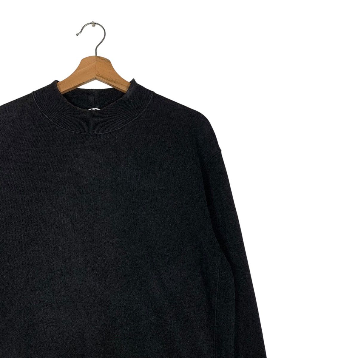 Lemaire × Uniqlo UNIQLO U LEMAIRE Black Plain Crewneck Sweatshirt #1477-C66 Size US M / EU 48-50 / 2 - 5 Thumbnail