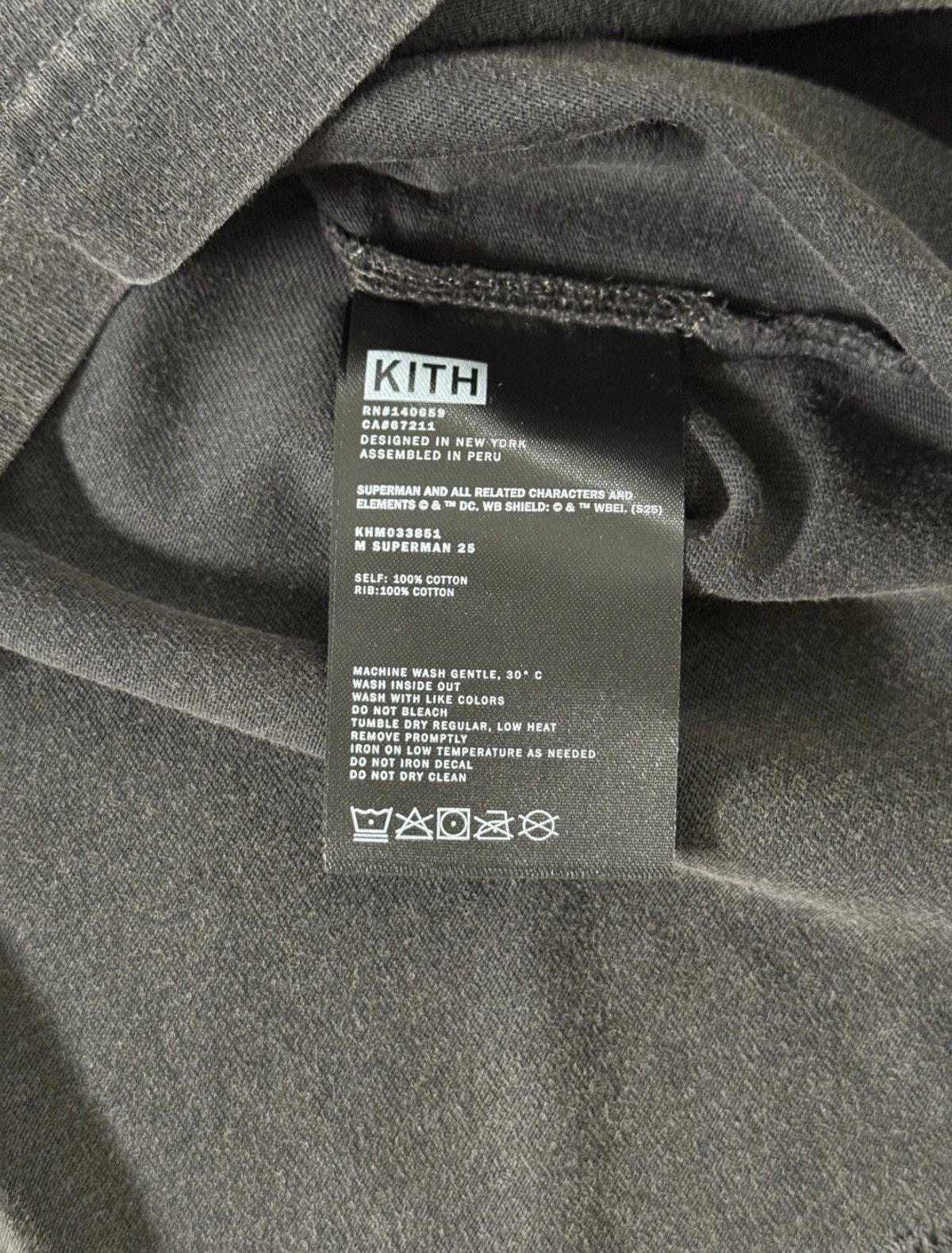 Kith KITH Superman 2025 Movie Lightning Black Vintage Tee Large Size US L / EU 52-54 / 3 - 3 Thumbnail