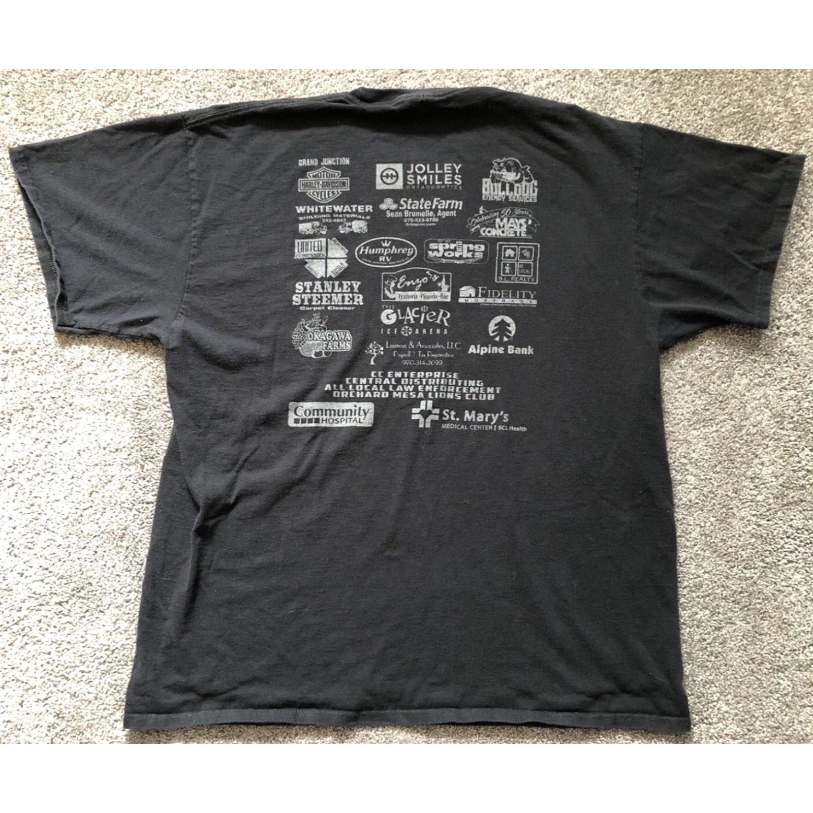 Port & Company Harley Owners Group Toy Run T Shirt Black XL 100% Cotton Graphic Print Port & Company Men T-Shirt Short Sleeve Summer Fall Spring Vintage? Size US XL / EU 56 / 4 - 3 Thumbnail