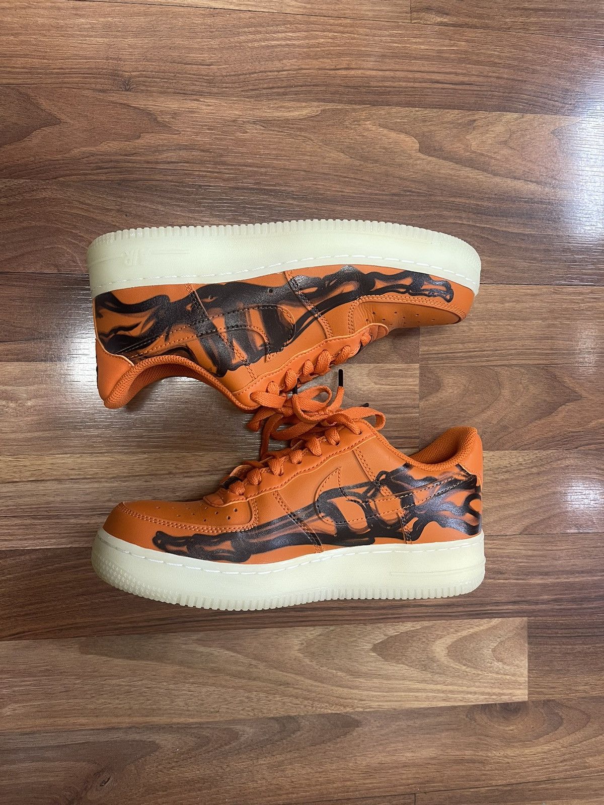 Nike Airforce Orange Skeleton Af1 Nike Air Force Orange Skeleton