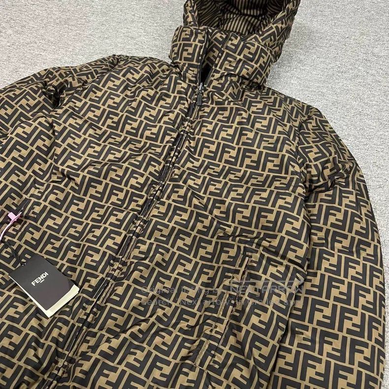 Fendi Fendi Double F Monogram Down Jacket, Essential for Fall/Wi Size US M / EU 48-50 / 2 - 4 Thumbnail