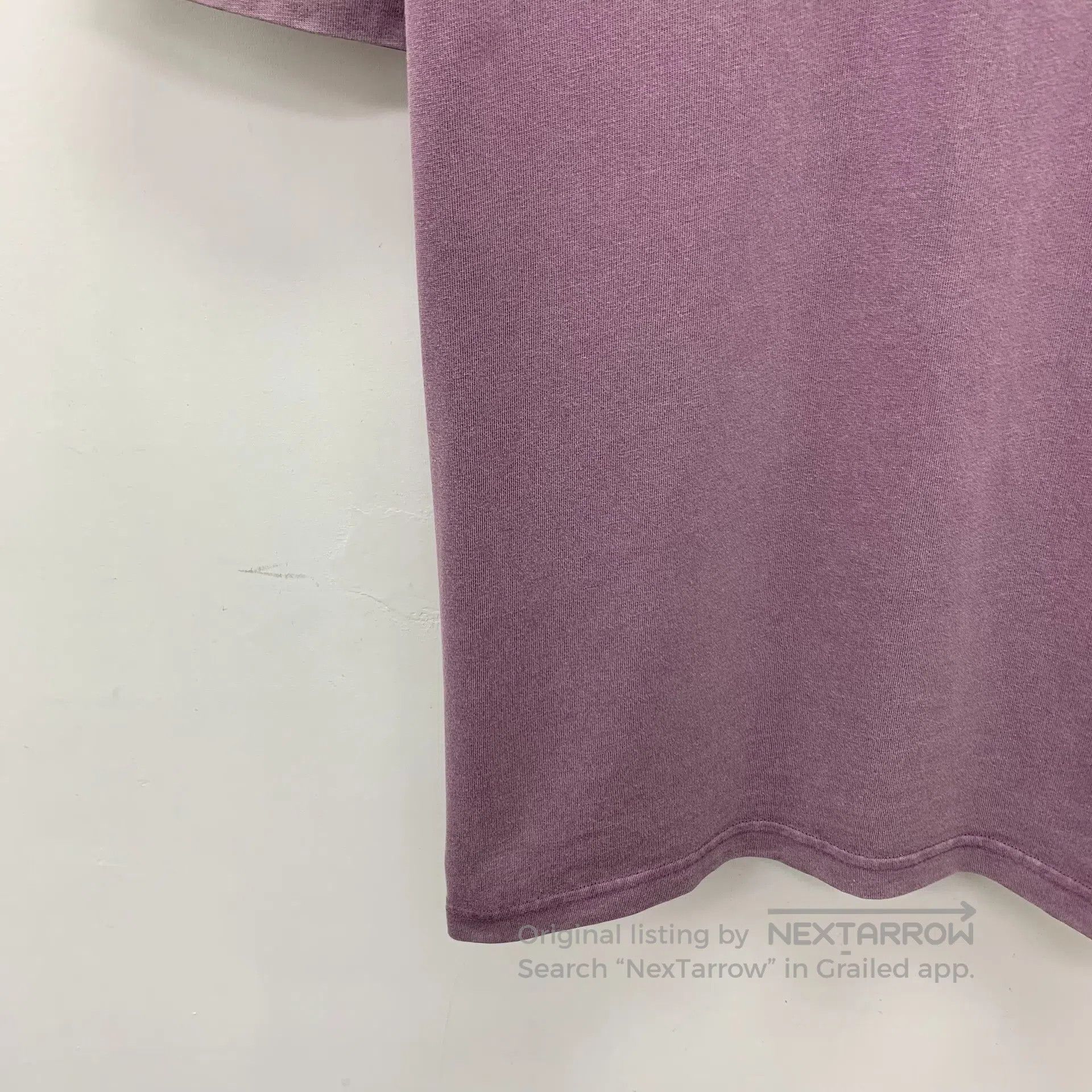 Balenciaga Balenciaga Purple Logo Letter Print Cotton Round Neck Shor Size US XL / EU 56 / 4 - 4 Thumbnail