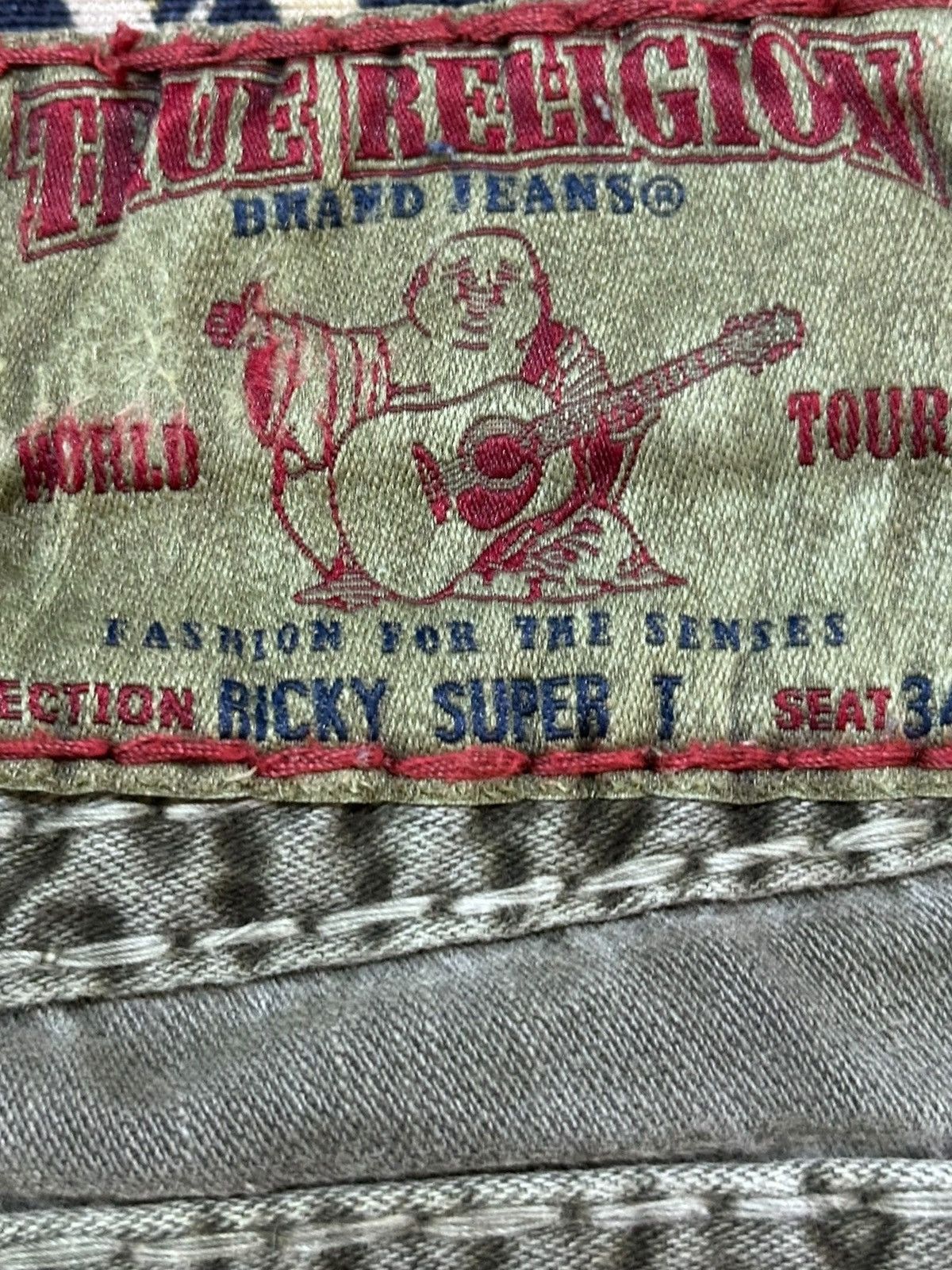 Supreme × True Religion Vintage True Religion Ricky Super T Grunge StraightLeg Denim Size US 31 - 8 Thumbnail