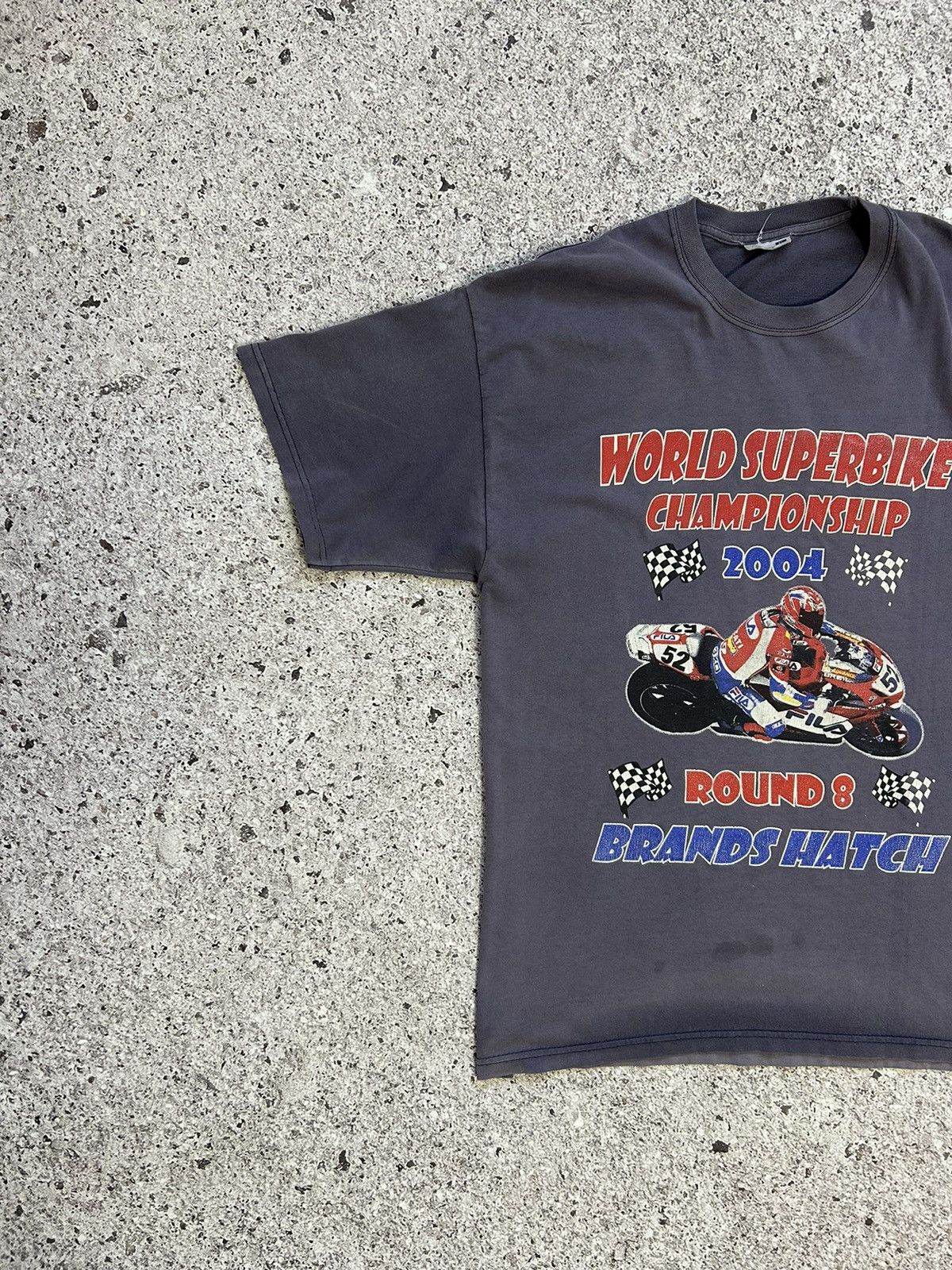 Vintage Vintage Superbike World Championship Race Calendar 2004 Tee Size US XL / EU 56 / 4 - 4 Thumbnail