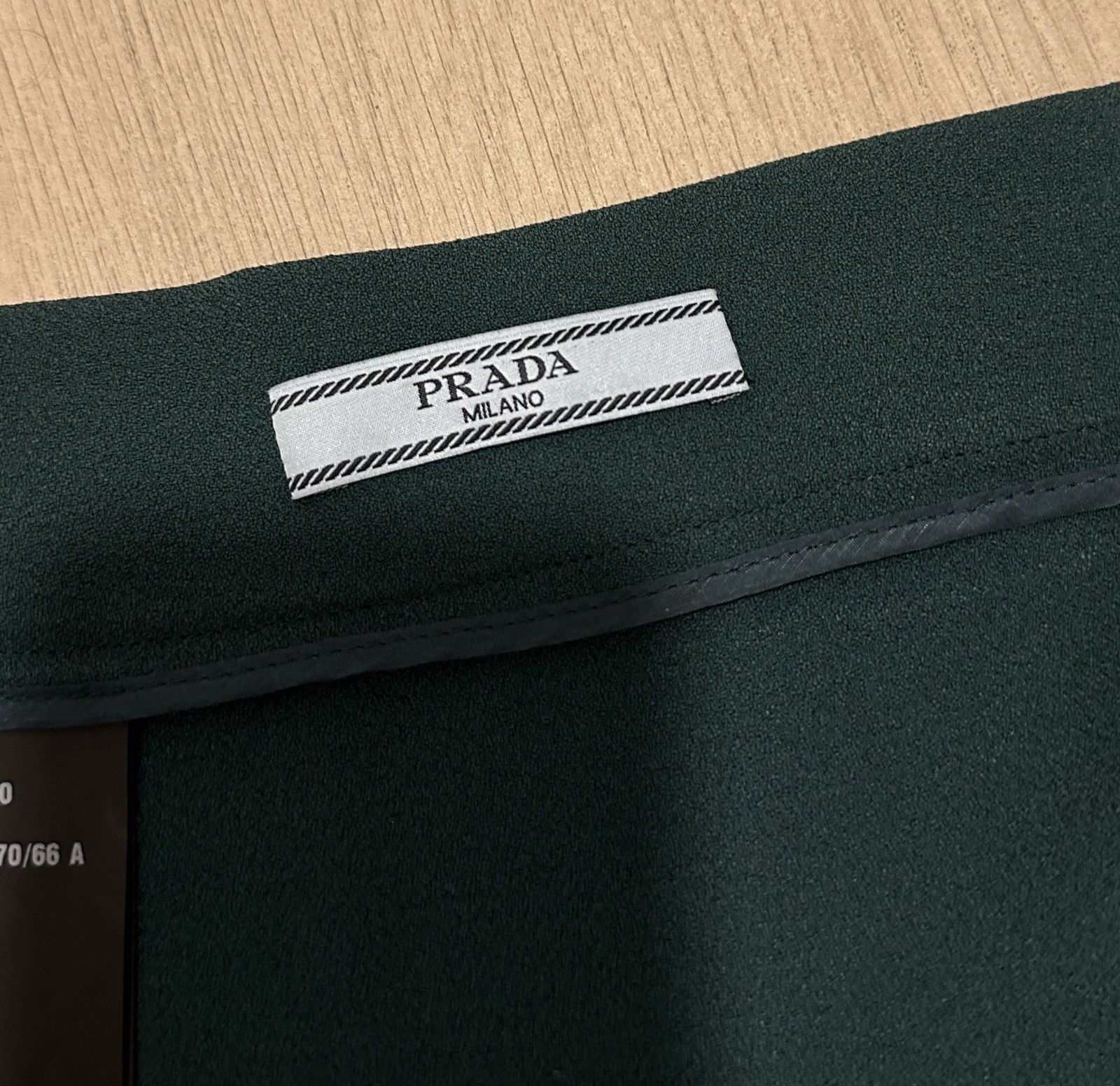 Prada DDP Prada 2013 Asymmetric Color Block Acetate Viscose Skirt Size 27" / US 4 / IT 40 - 11 Thumbnail