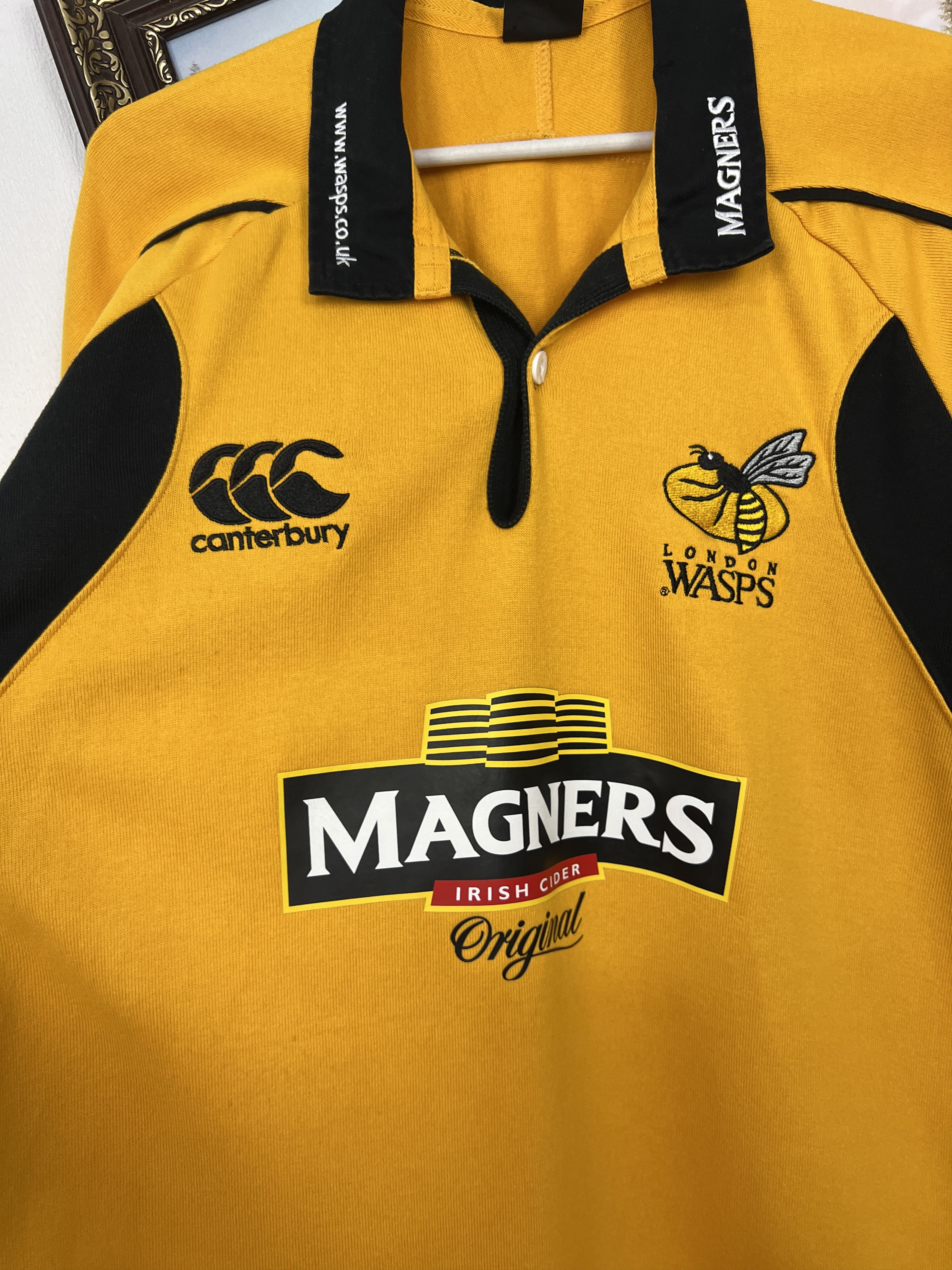 Vintage Vintage Canterbury London Wasps Rugby Union Mens Jersey Size US L / EU 52-54 / 3 - 3 Thumbnail