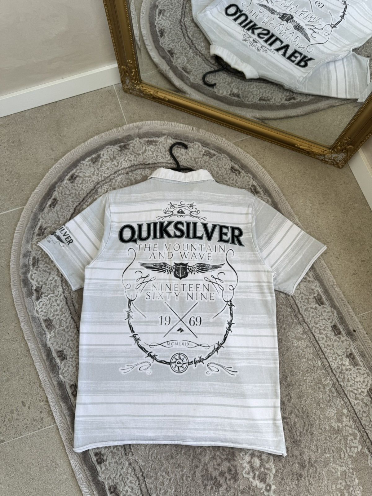Quiksilver Vintage Quiksilver Shirt Mens XL Gray 90s Surf Skate RARE Ne Size US M / EU 48-50 / 2 - 1 Thumbnail
