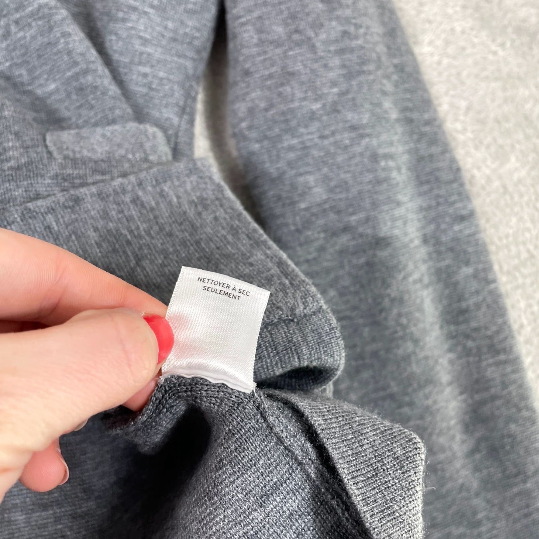 Vintage VINTAGE 1901 Knit Blazer Womens Small Gray Merino Wool Blend Soft Professional Workwear Size S / US 4 / IT 40 - 4 Thumbnail