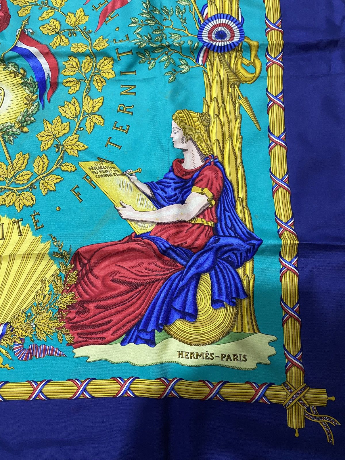 Hermes Vintage Hermes Scarf Masonic Symbols Silk Scarf Size ONE SIZE - 7 Thumbnail