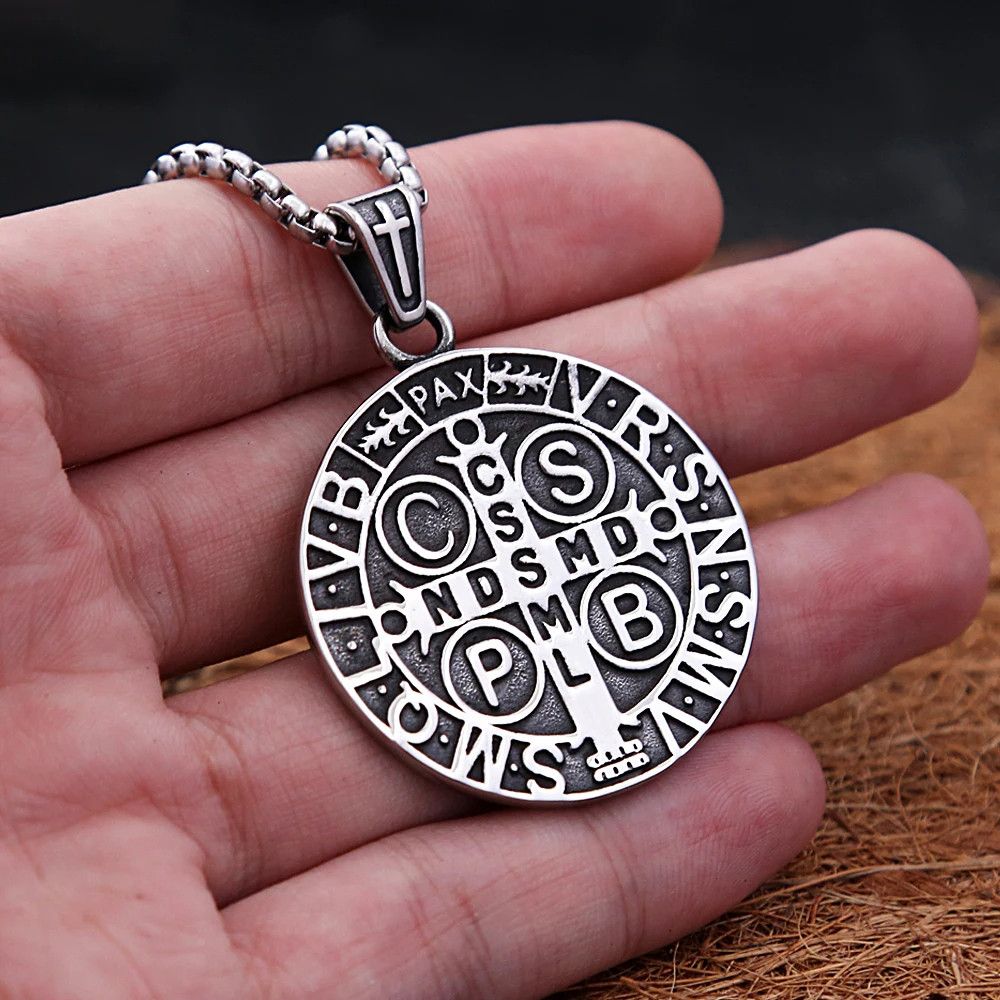Jewelry San Benito Exorcist Amulet Pendant Stainless Necklace Gifts Size ONE SIZE - 7 Thumbnail