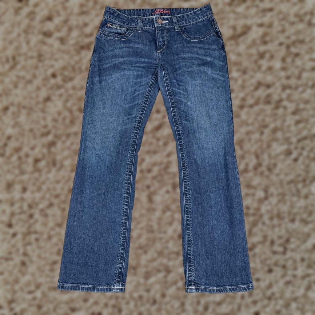 Vintage Cinch Jeans Womens 27x28 Blue Stretch Denim Ada Bootcut Mid Rise Western Cowgirl Size 27" / US 4 / IT 40 - 1 Thumbnail
