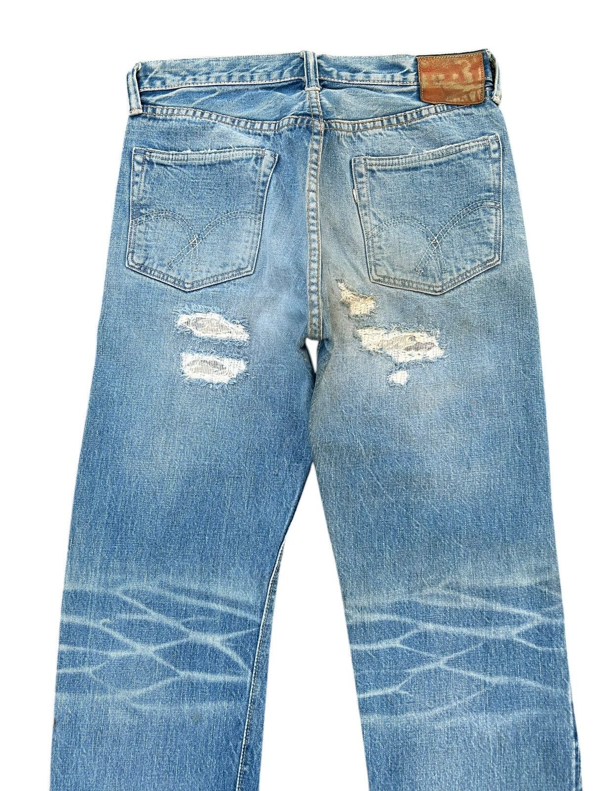 Kapital Thrashed Vintage Full Count Selvedge Repair Denim Jeans Size US 30 / EU 46 - 10 Thumbnail