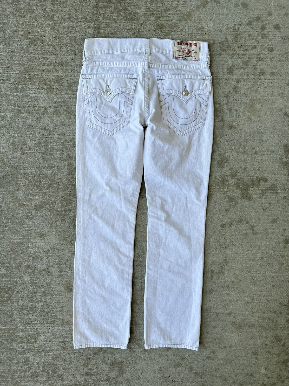 True Religion Y2K True Religion White Jeans Size US 31 - 11 Thumbnail