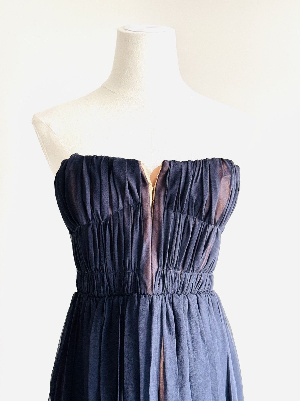 Carven New Carven Strapless pleated sheer corset style dress sz 36 Size XS / US 0-2 / IT 36-38 - 7 Thumbnail