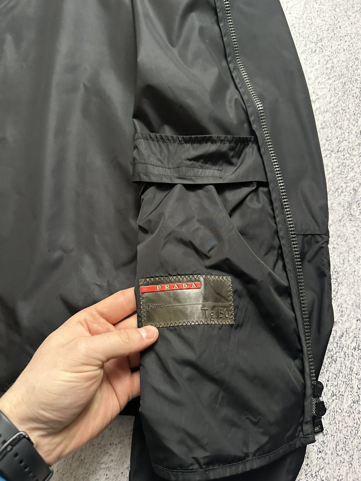 Prada Vintage Prada S/S99 Nylon Biker Short Jacket Size US M / EU 48-50 / 2 - 12 Thumbnail