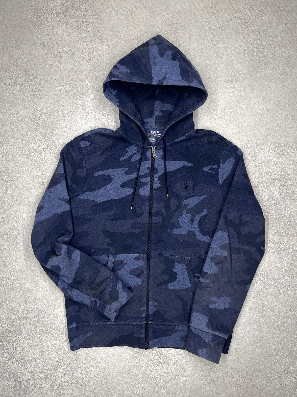 Polo Ralph Lauren Polo Ralph Lauren Performance Navy Camo Full Zip Hoodie Size US M / EU 48-50 / 2 - 2 Thumbnail