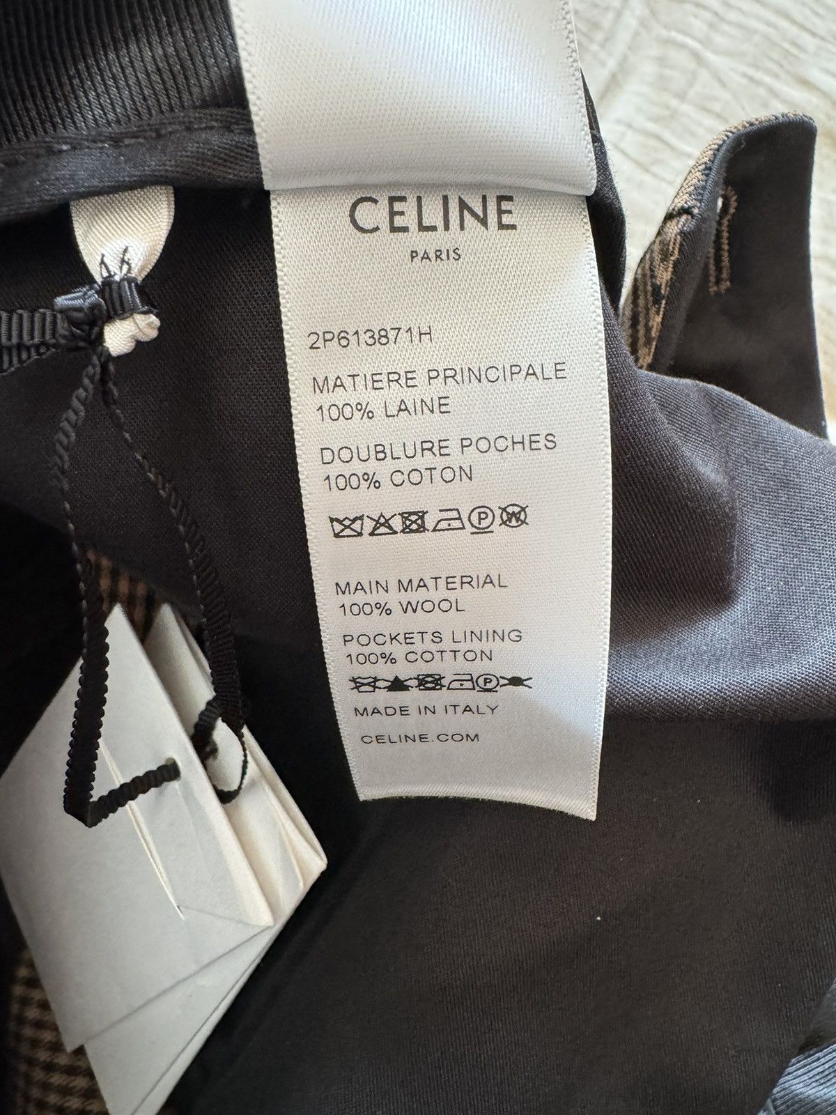 Celine × Hedi Slimane Celine checked wool flared bootcut pants Sz46 Size US 30 / EU 46 - 10 Thumbnail