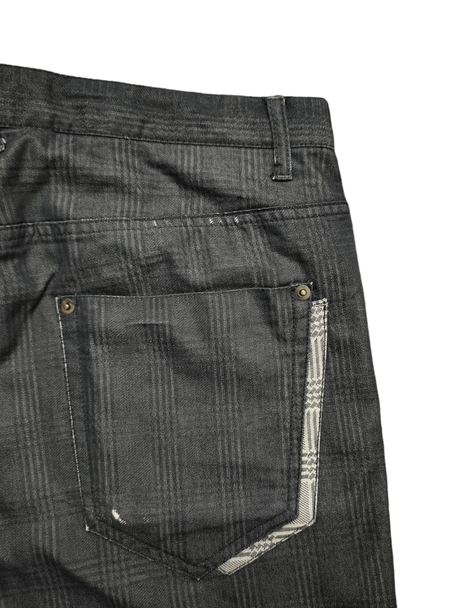 semanticdesign Vintage Semantic Design Checkered Distress Trouser Pants Size US 34 / EU 50 - 10 Thumbnail