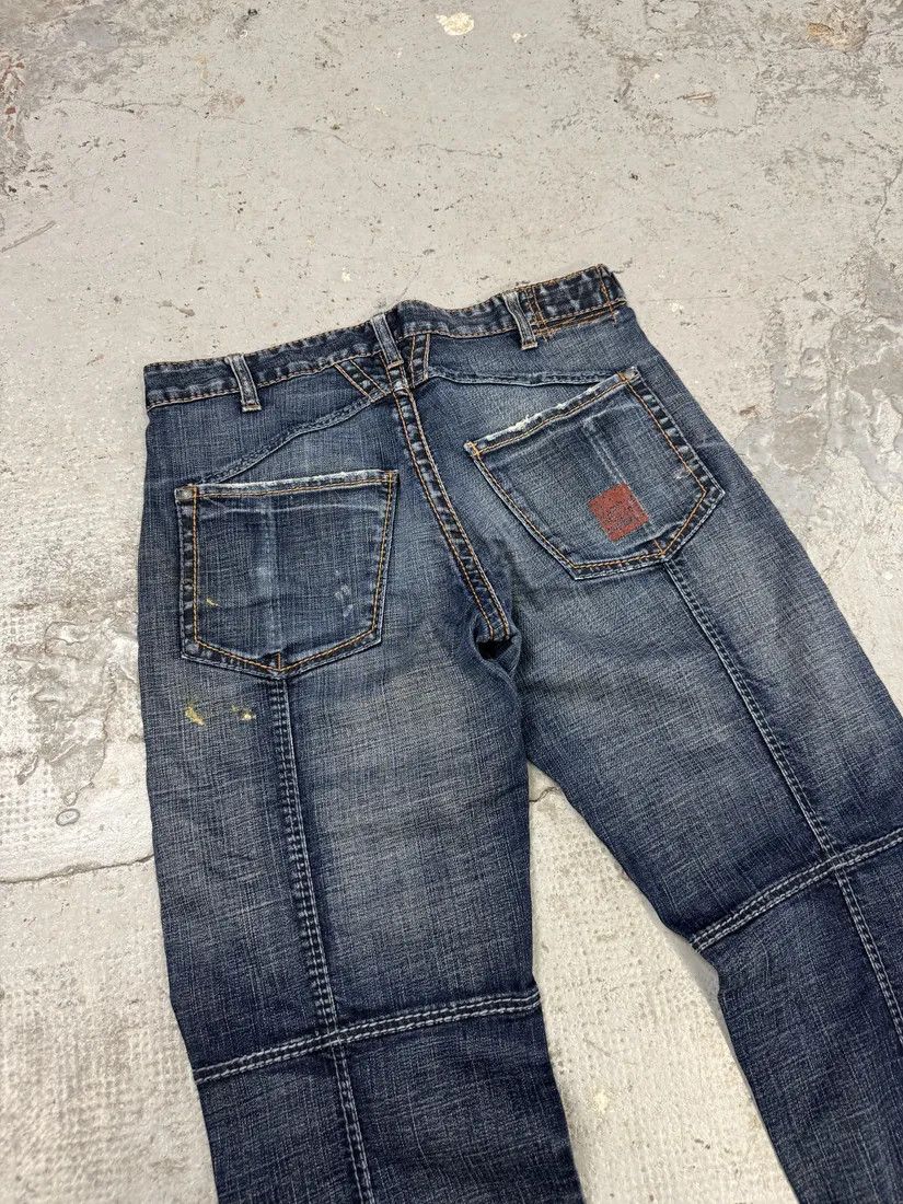 Designer × Marithe + Francois Girbaud × Vintage 2000s Marithé + François Girbaud Blue Faded Denim Jeans Size US 32 / EU 48 - 3 Thumbnail