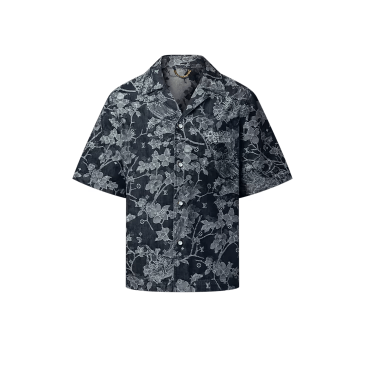 Louis Vuitton Jacquard Denim Short-Sleeved Shirt Size US S / EU 44-46 / 1 - 1 Preview