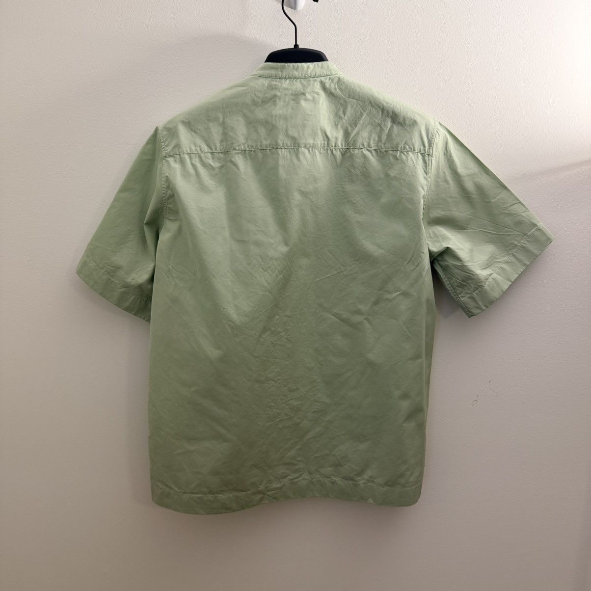 Jil Sander Mandarin Collar S/S Poplin Shirt Size US M / EU 48-50 / 2 - 2 Thumbnail