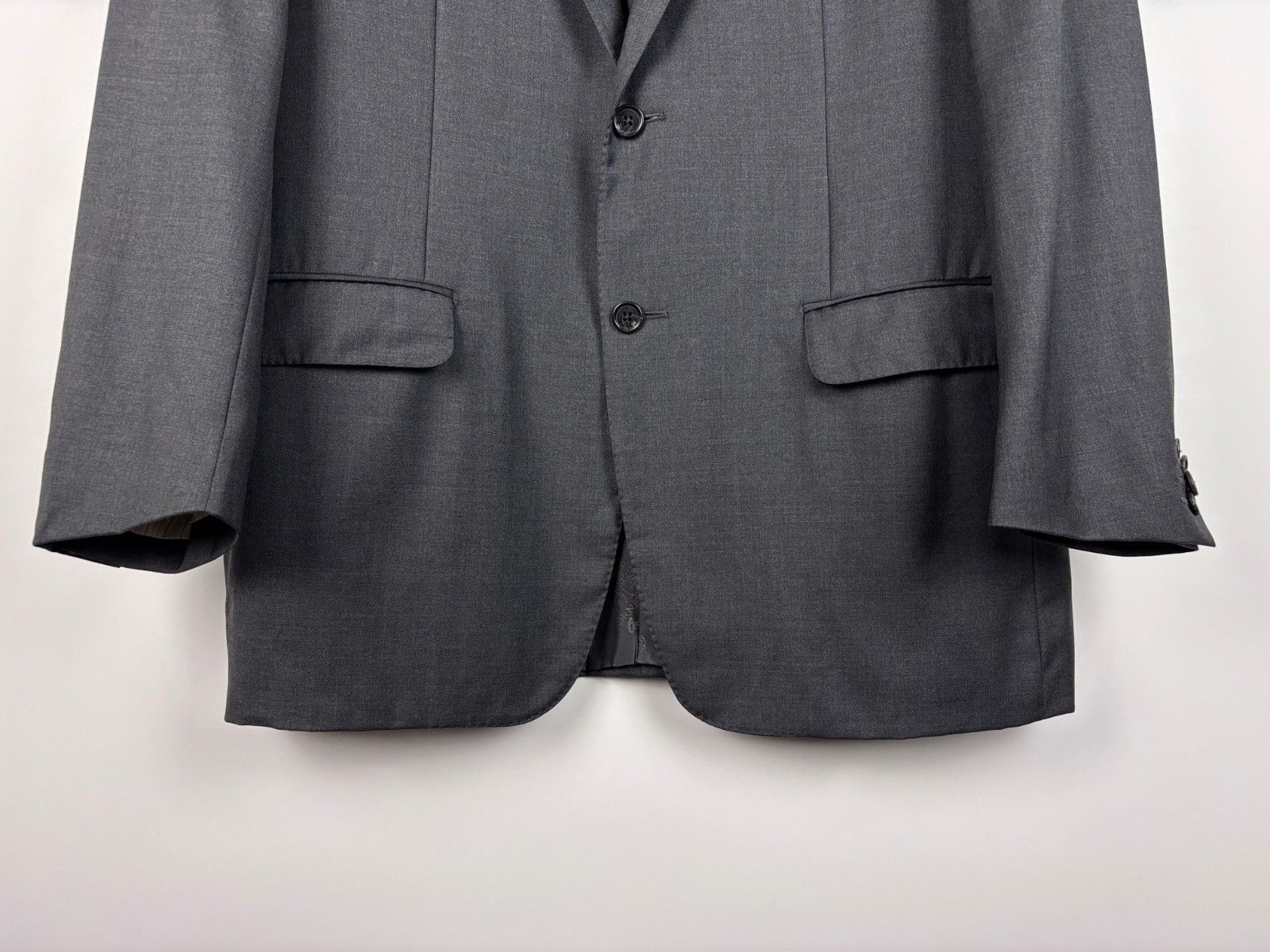 Corneliani Corneliani Super 150s Extrafine Wool Blazer Gray Size 50R Size 50R - 3 Thumbnail