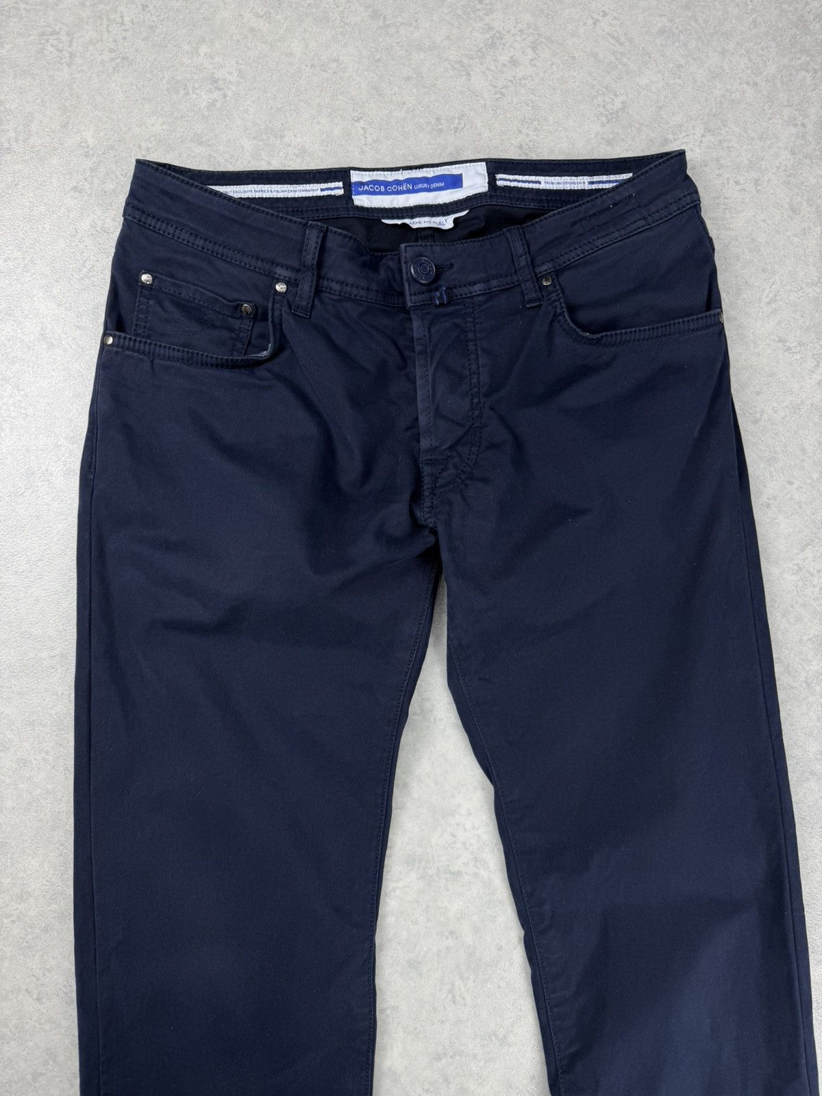 Jacob Cohen Jacob Cohen Nick Jeans Navy Blue Slim Fit Size 33 Size US 33 - 2 Thumbnail