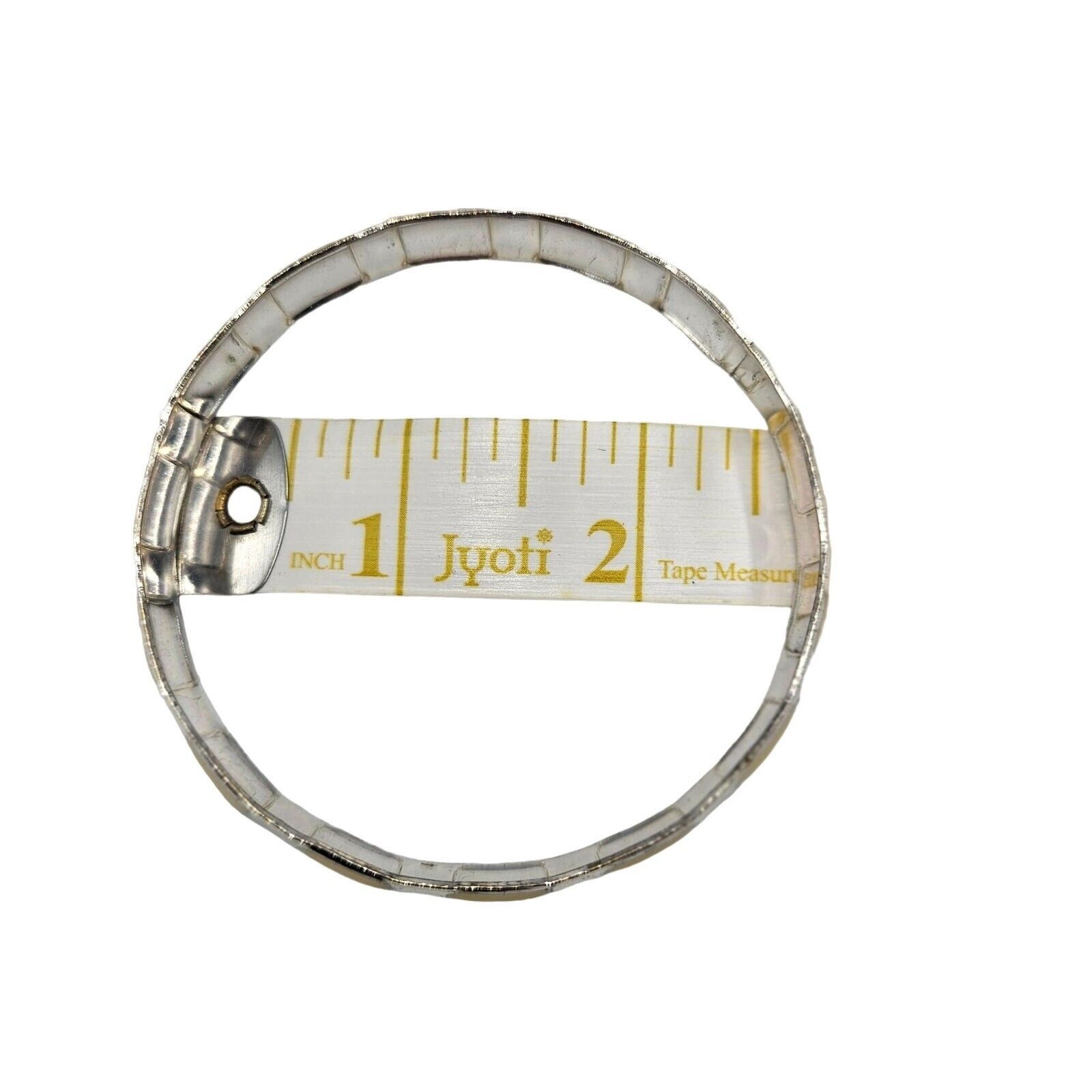 Other VTG EUC Enamel Art Deco Bracelet Trio Black Cream Silver Size ONE SIZE - 10 Thumbnail