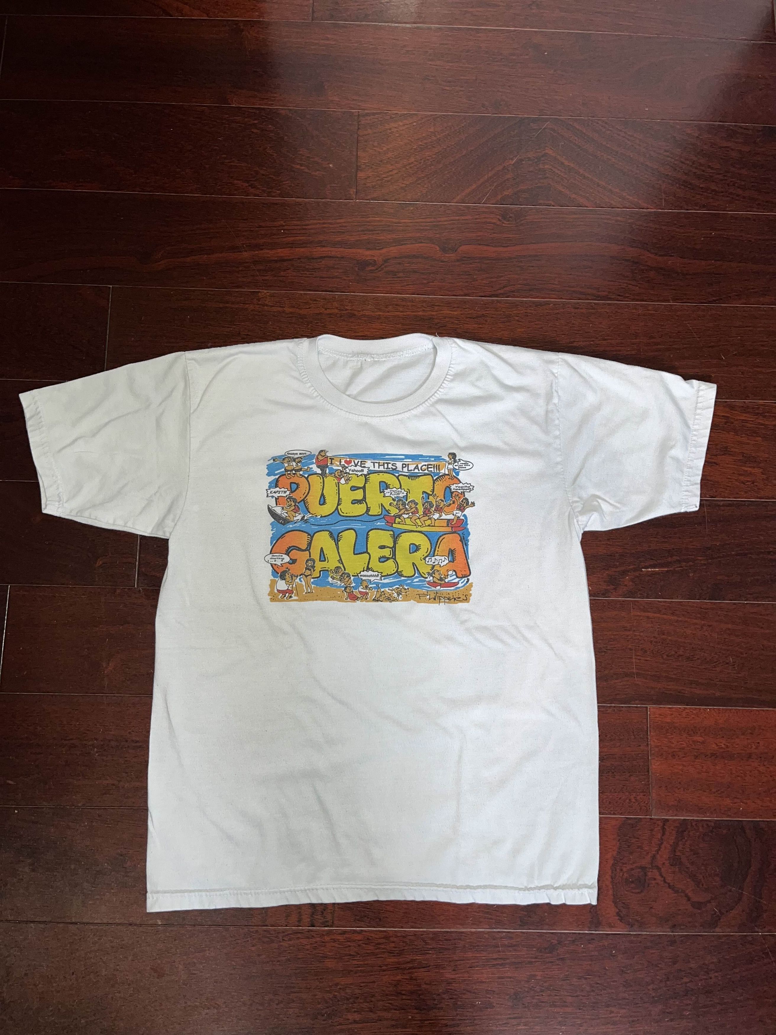 Band Tees × Vintage Y2K Philippines Puerto Galera Tourist Tee Size US M / EU 48-50 / 2 - 1 Thumbnail
