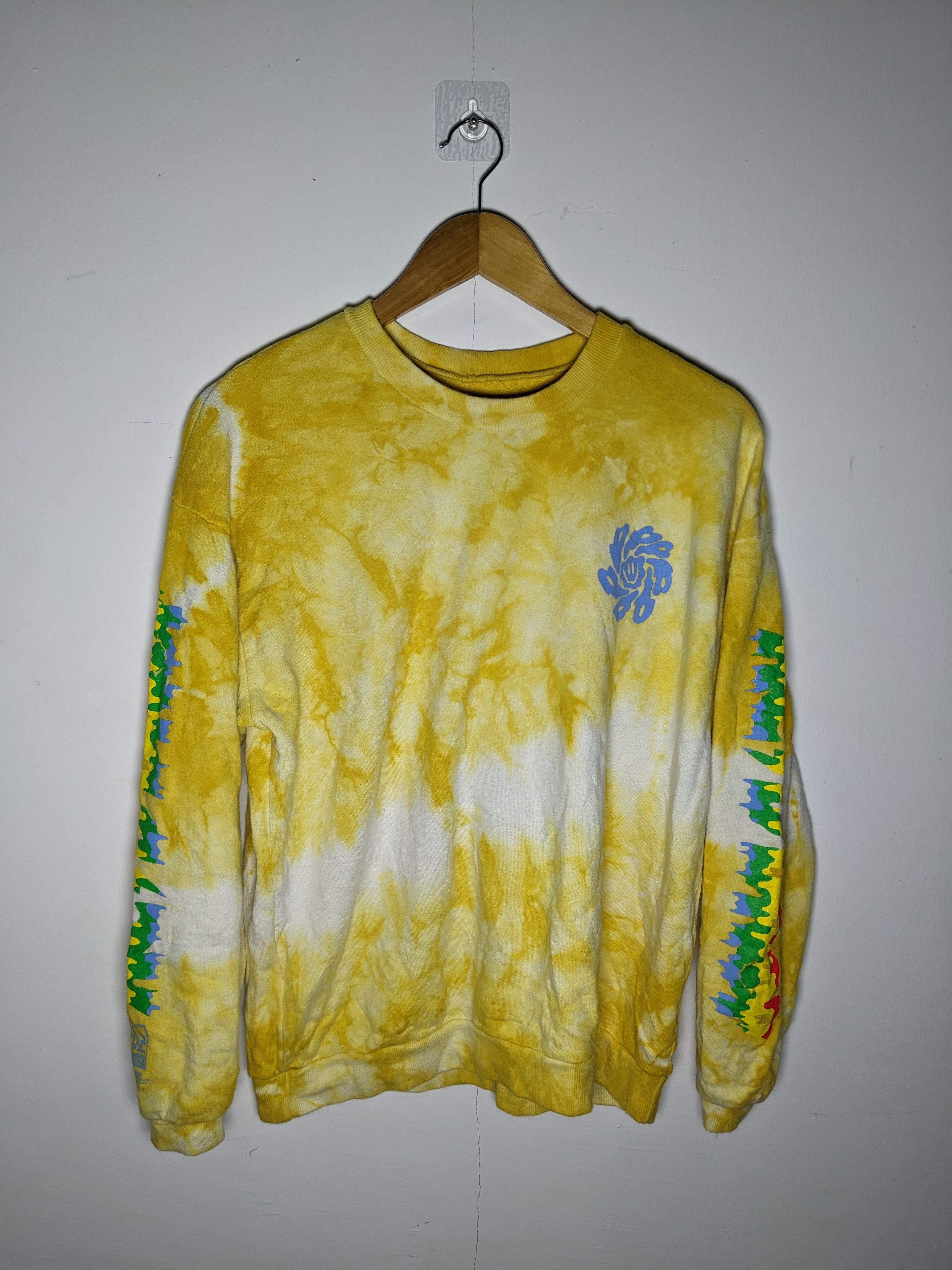 Flatbush Zombies Flatbush Zombies Yellow Tie dye Pullover Sweatshirt Size US M / EU 48-50 / 2 - 1 Thumbnail
