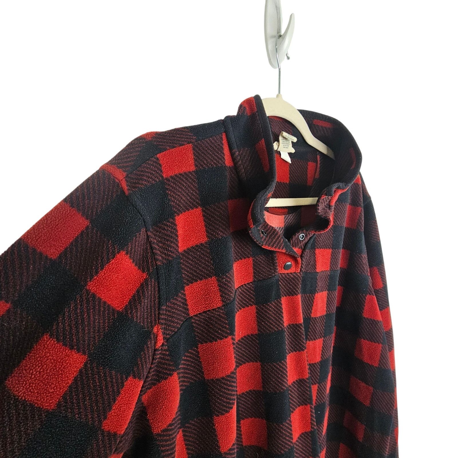 Duluth Trading Company Duluth Trading Co Men Buffalo Plaid Lumberjack Fleece Henley Size US XL / EU 56 / 4 - 5 Thumbnail