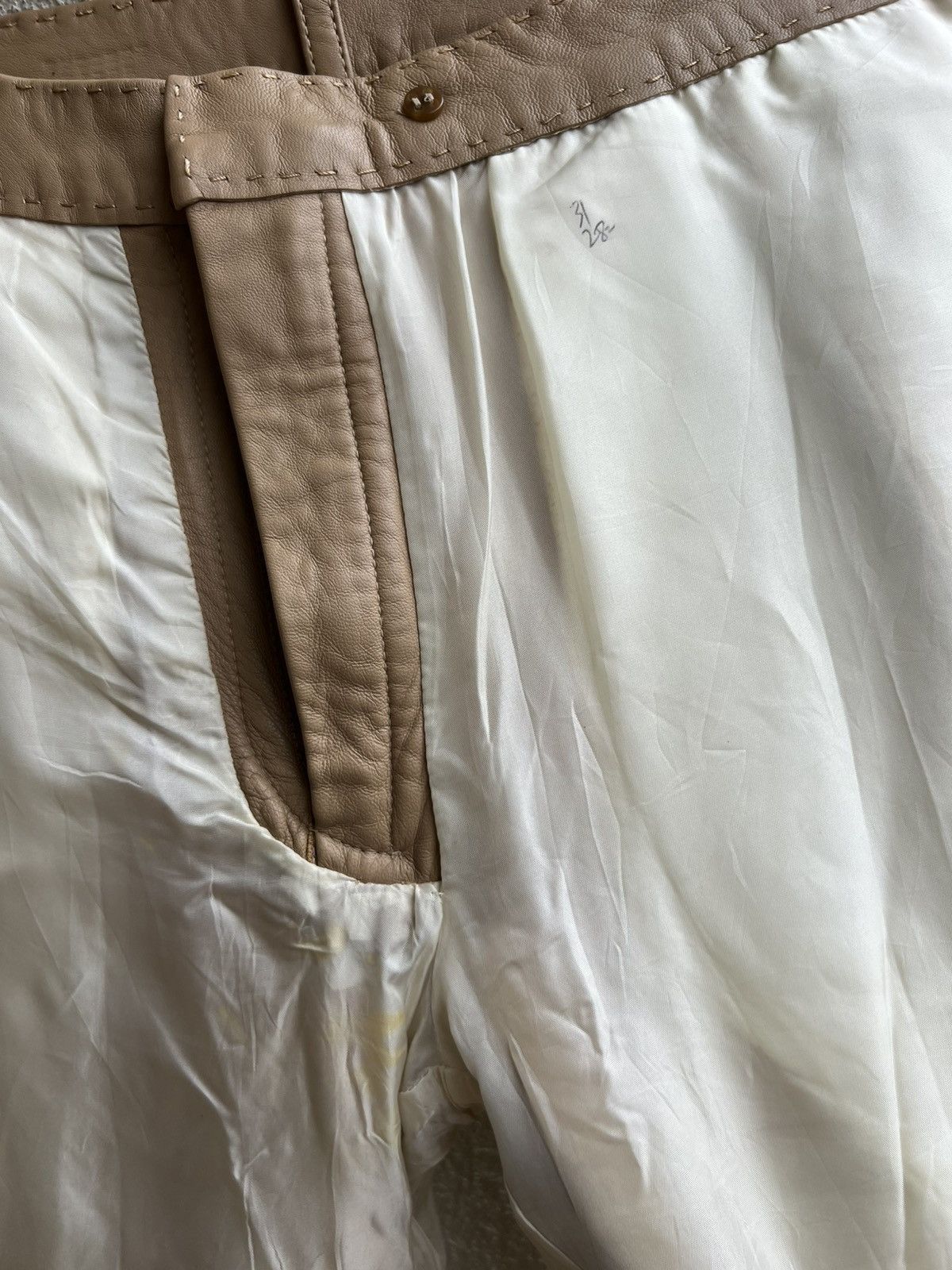 Gaultier Homme Objet Gaultier Homme Objet Sheepskin Leather Pant Size US 29 - 23 Thumbnail