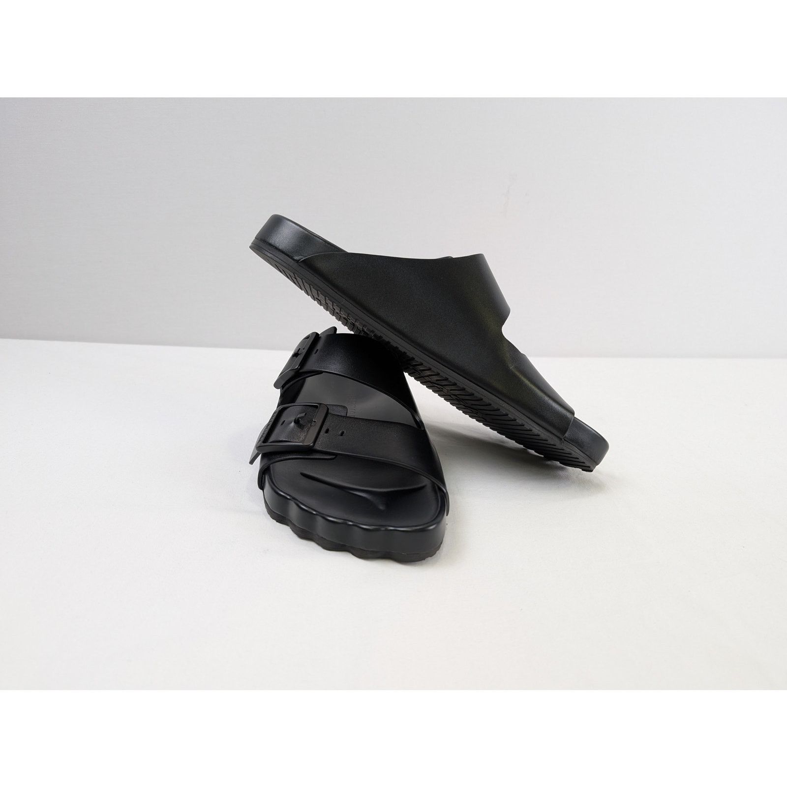 Balenciaga o1rshd1 Matt Calfskin Sunday Sandal Slippers in Black Size US 10 / EU 43 - 13 Thumbnail