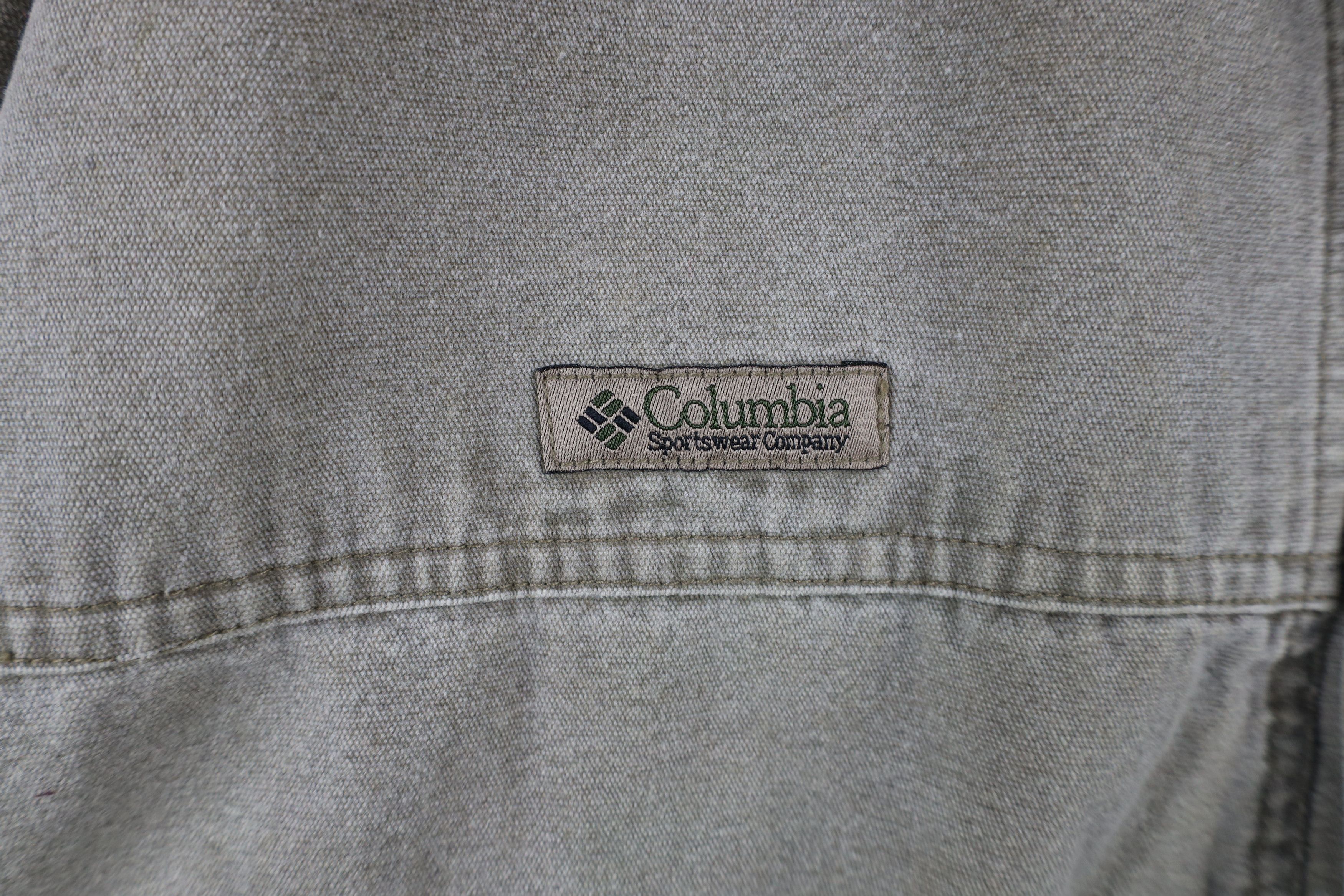 Columbia × Vintage Vintage 90s Columbia Stonewash Chore Barn Bomber Jacket Size US XL / EU 56 / 4 - 7 Thumbnail