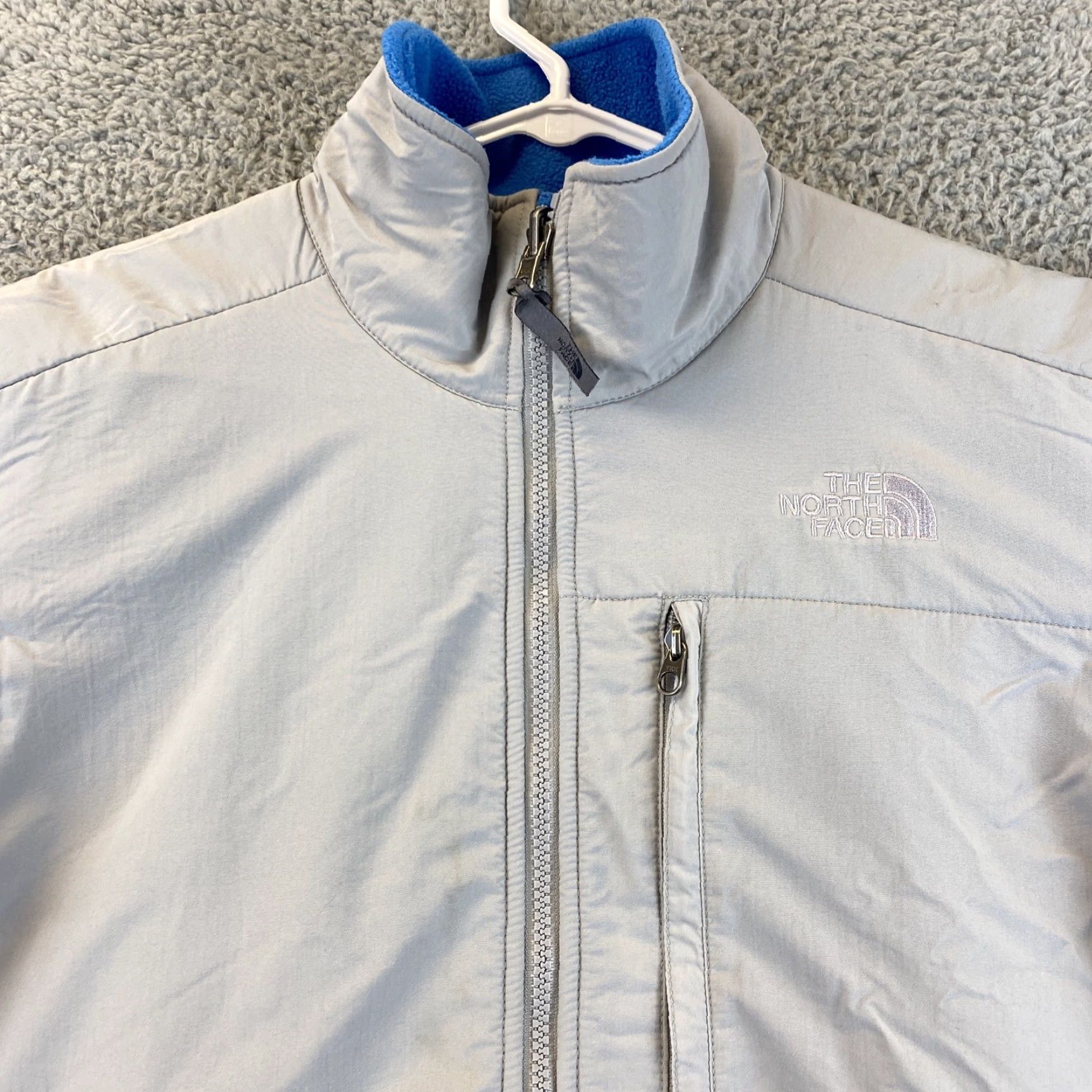 The North Face The North Face Denali Jacket Polartec Fleece Blue/Gray Zip Women's Size M /53-29 Size M / US 6-8 / IT 42-44 - 4 Thumbnail