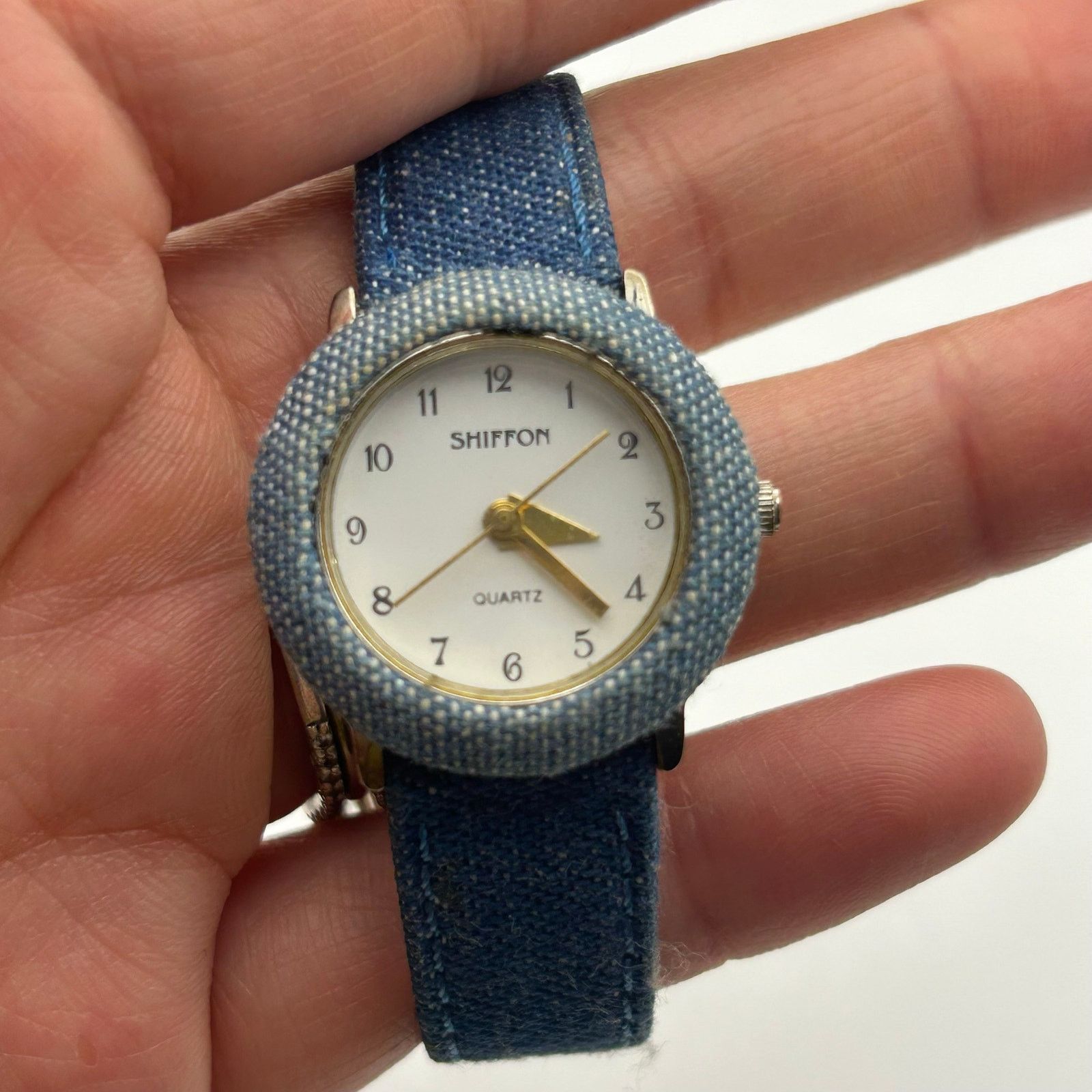 Other Shiffon Blue Denim Fabric Band and Case Cover Quartz Watch Size ONE SIZE - 7 Thumbnail