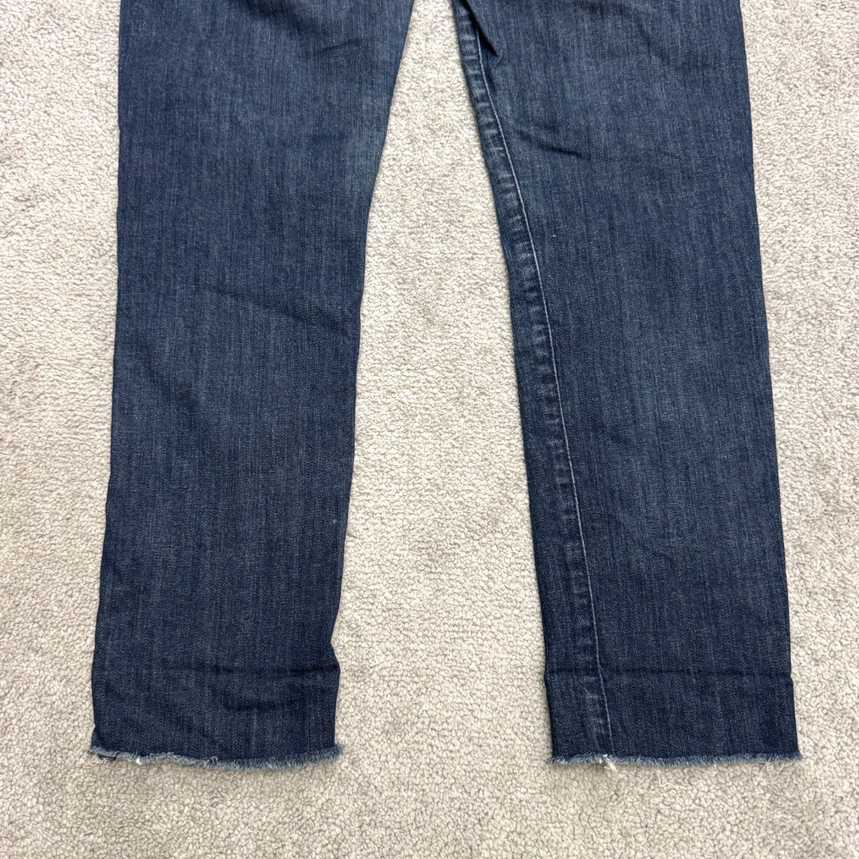 7 For All Mankind 7 For All Mankind Roxanne Straight Leg Ankle Denim Jeans Womens Blue 29 Mid Rise Jeans Size 29" - 4 Thumbnail