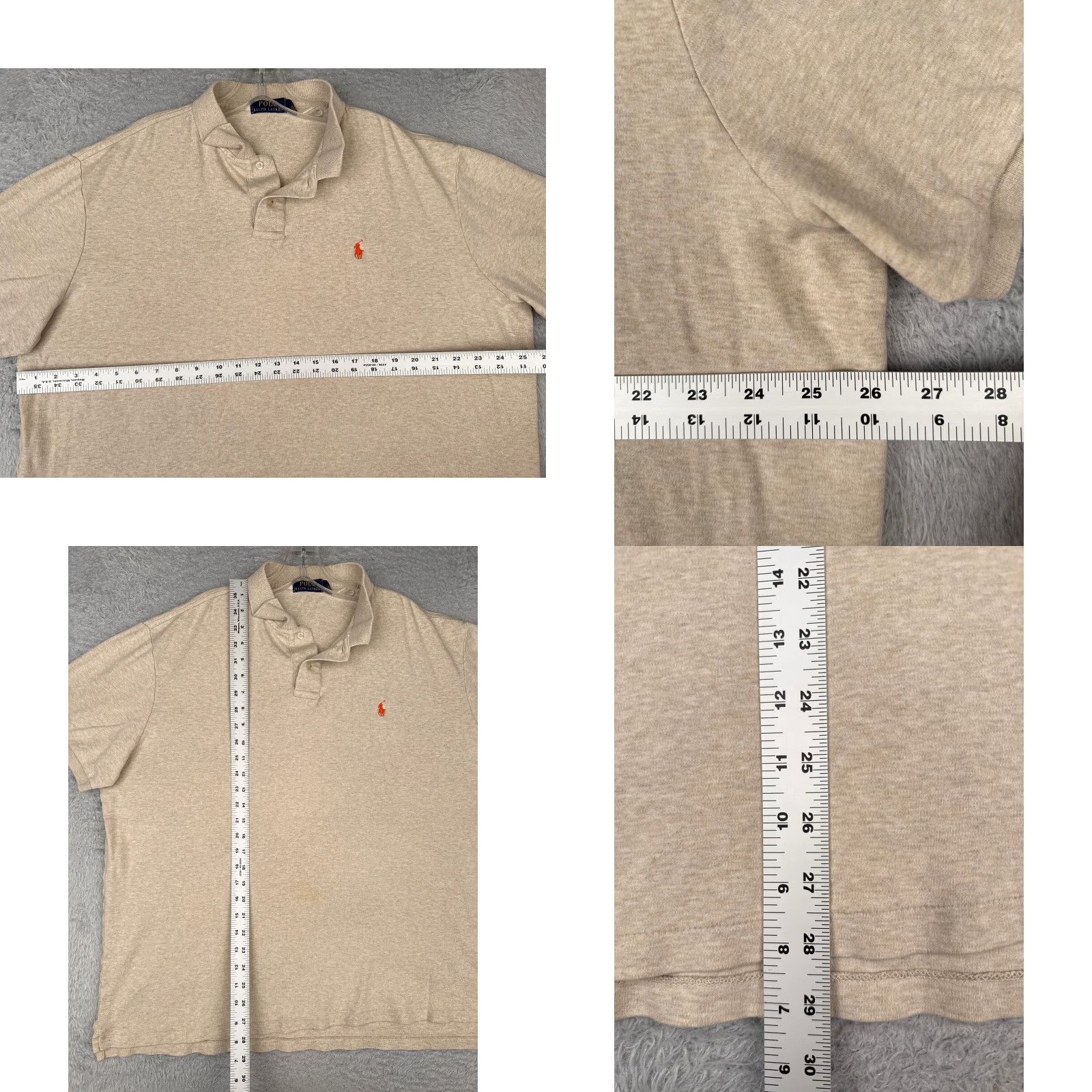 Ralph Lauren Ralph Lauren Polo Shirt Adult XL Beige 100% Cotton Short Sleeve Regular Fit Men’s Polo Shirt Beige 100% Cotton Modern Sports Mens Size US XL / EU 56 / 4 - 8 Thumbnail