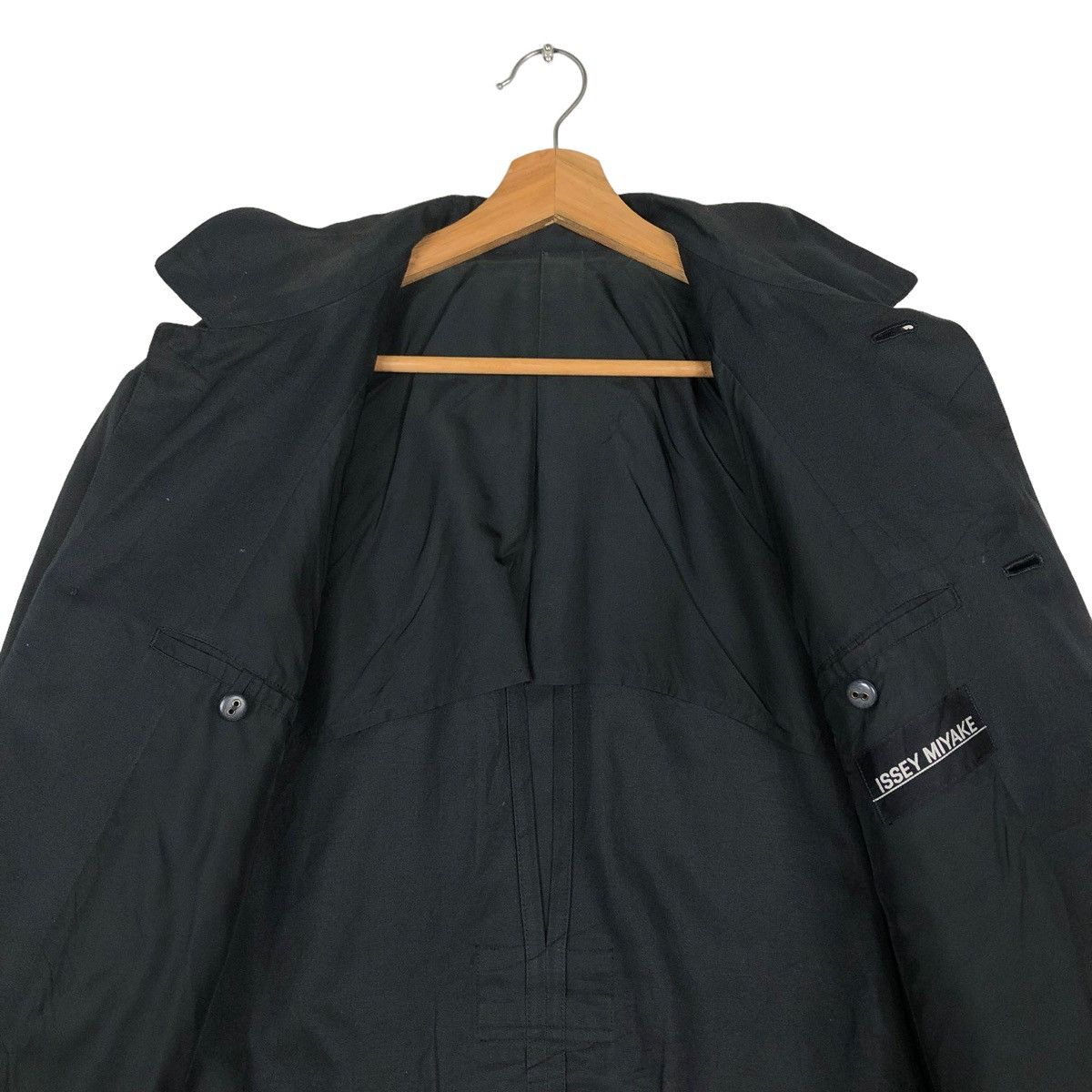 Issey Miyake 🔥RICH BLACK ICONIC CHORE JACKET ISSEY MIYAKE CARGO POCKETS Size US M / EU 48-50 / 2 - 14 Thumbnail