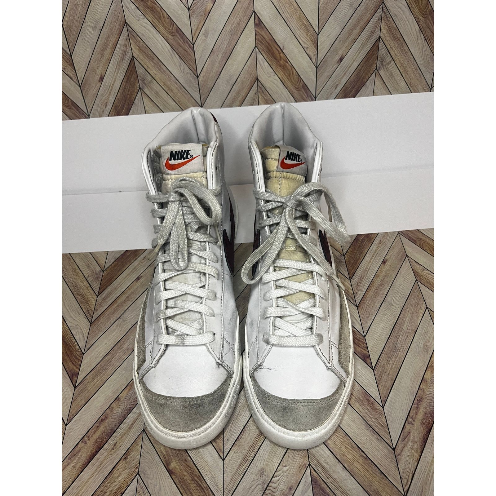 Nike Nike Blazer Mid '77 Vintage Sneakers White/Team Red Men 10.5 Size US 10.5 / EU 43-44 - 5 Thumbnail