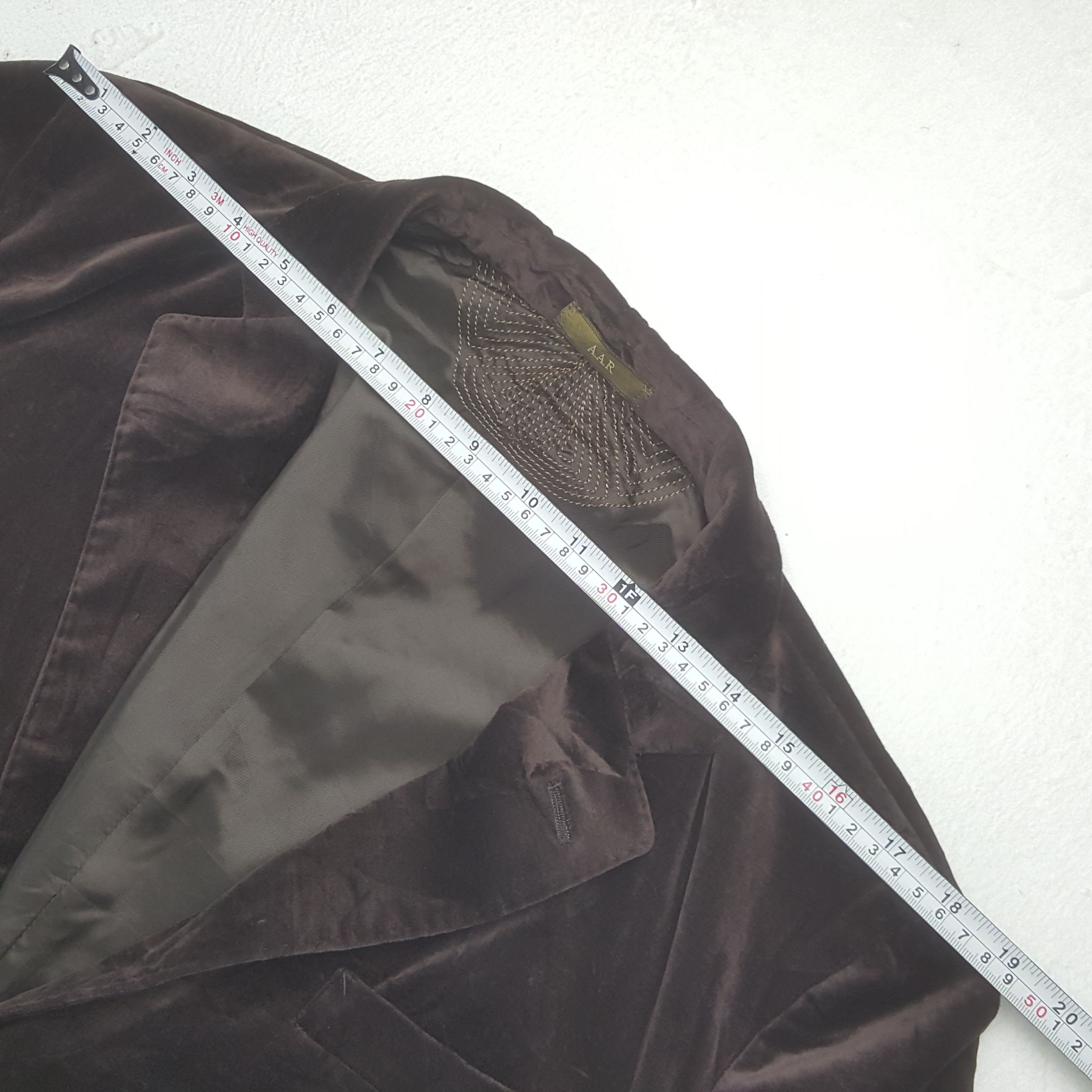 Japanese Brand × Vintage × Yohji Yamamoto Vintage Yohji Yamamoto AAR Velvet Style Blazers Coat Size US L / EU 52-54 / 3 - 9 Thumbnail