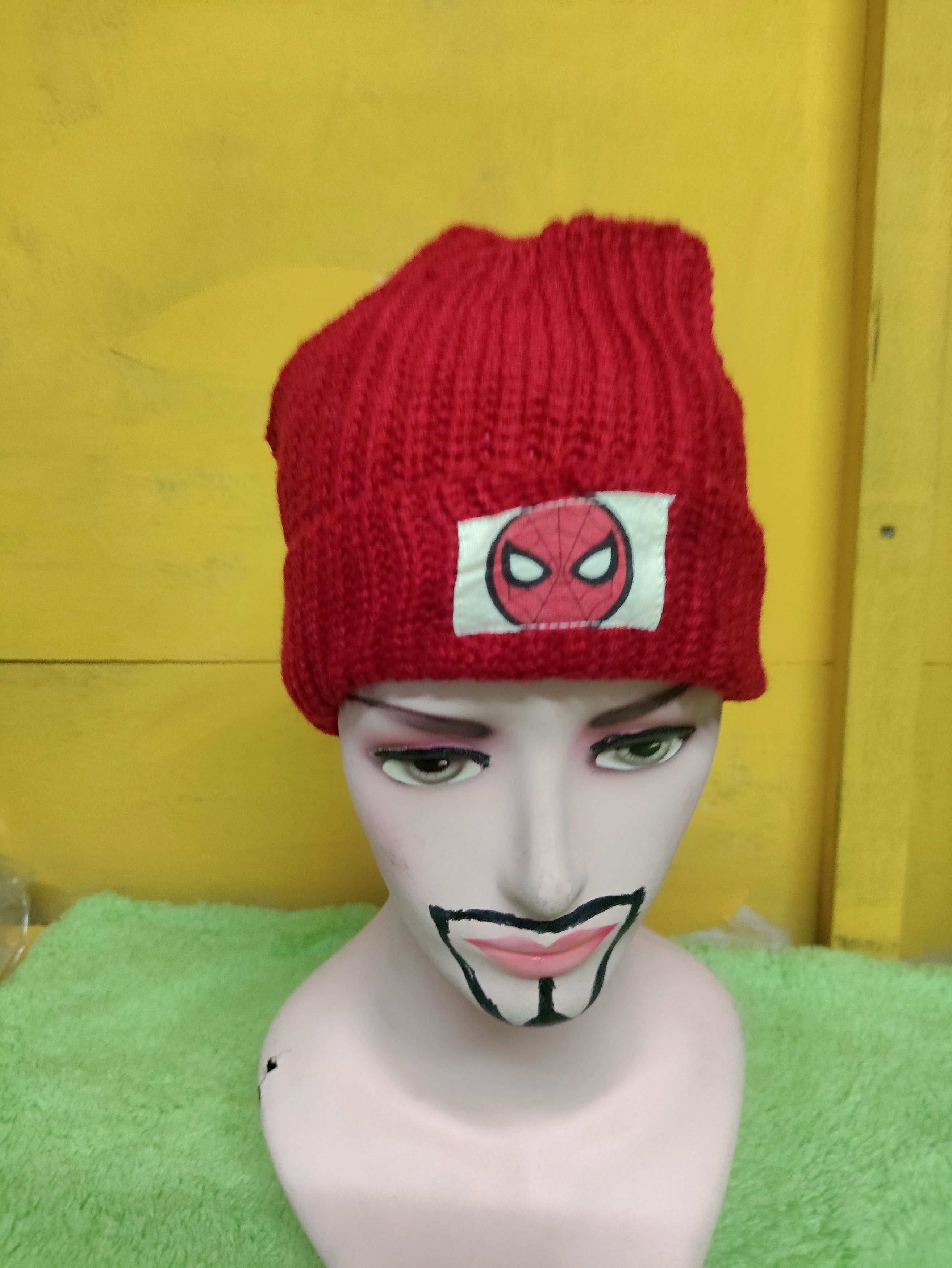 Marvel Comics × Vintage Vintage SPIDERMAN ❌ MARVEL BEANIE SNOWCAP Size ONE SIZE - 1 Thumbnail