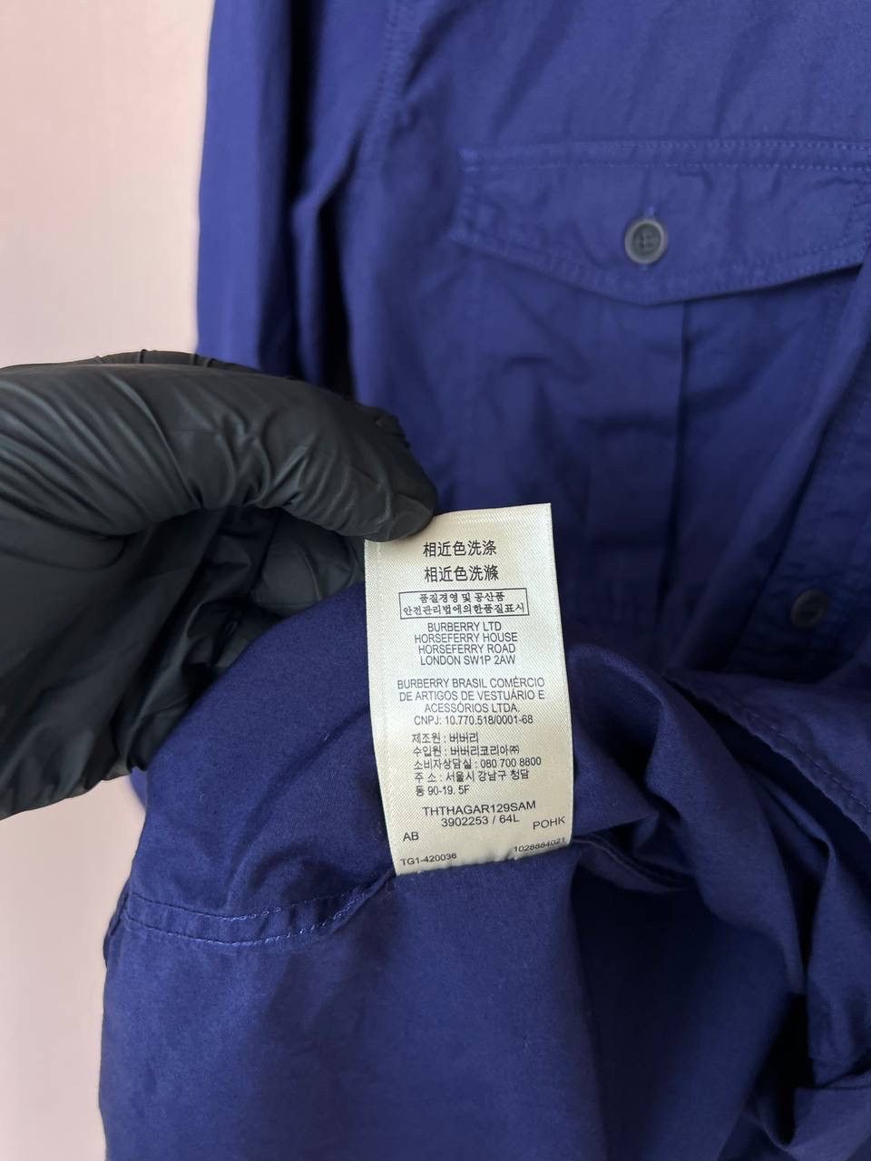 Burberry Burberry Brit Military Button Down Shirt Mens Size M Size US M / EU 48-50 / 2 - 18 Thumbnail