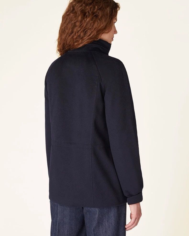 Loro Piana LORO PIANA A dark blue cashmere short coat for ladies Size XS / US 0-2 / IT 36-38 - 7 Thumbnail