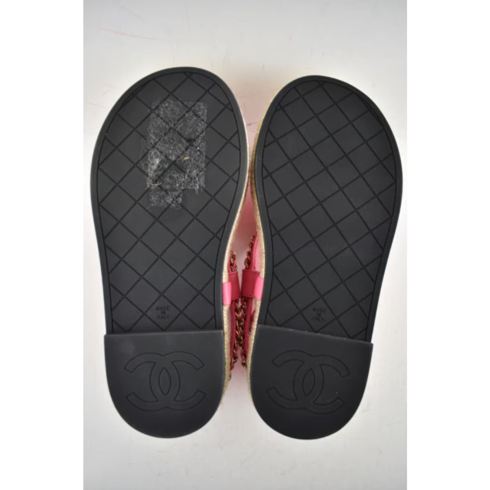 Chanel Chanel 21C Pink Lambskin Leather Chain Logo Mule Size US 5 / IT 35 - 3 Thumbnail