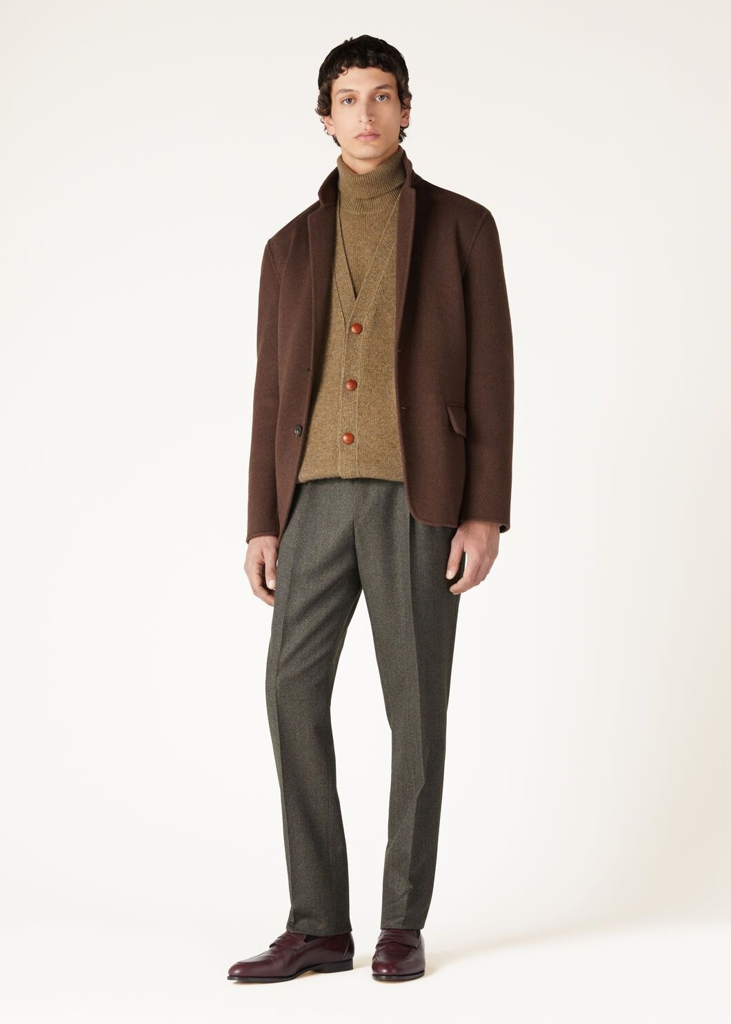 Loro Piana o1w1db10725 FAO6900 Pastore Cardigan in Brown Size US S / EU 44-46 / 1 - 2 Thumbnail