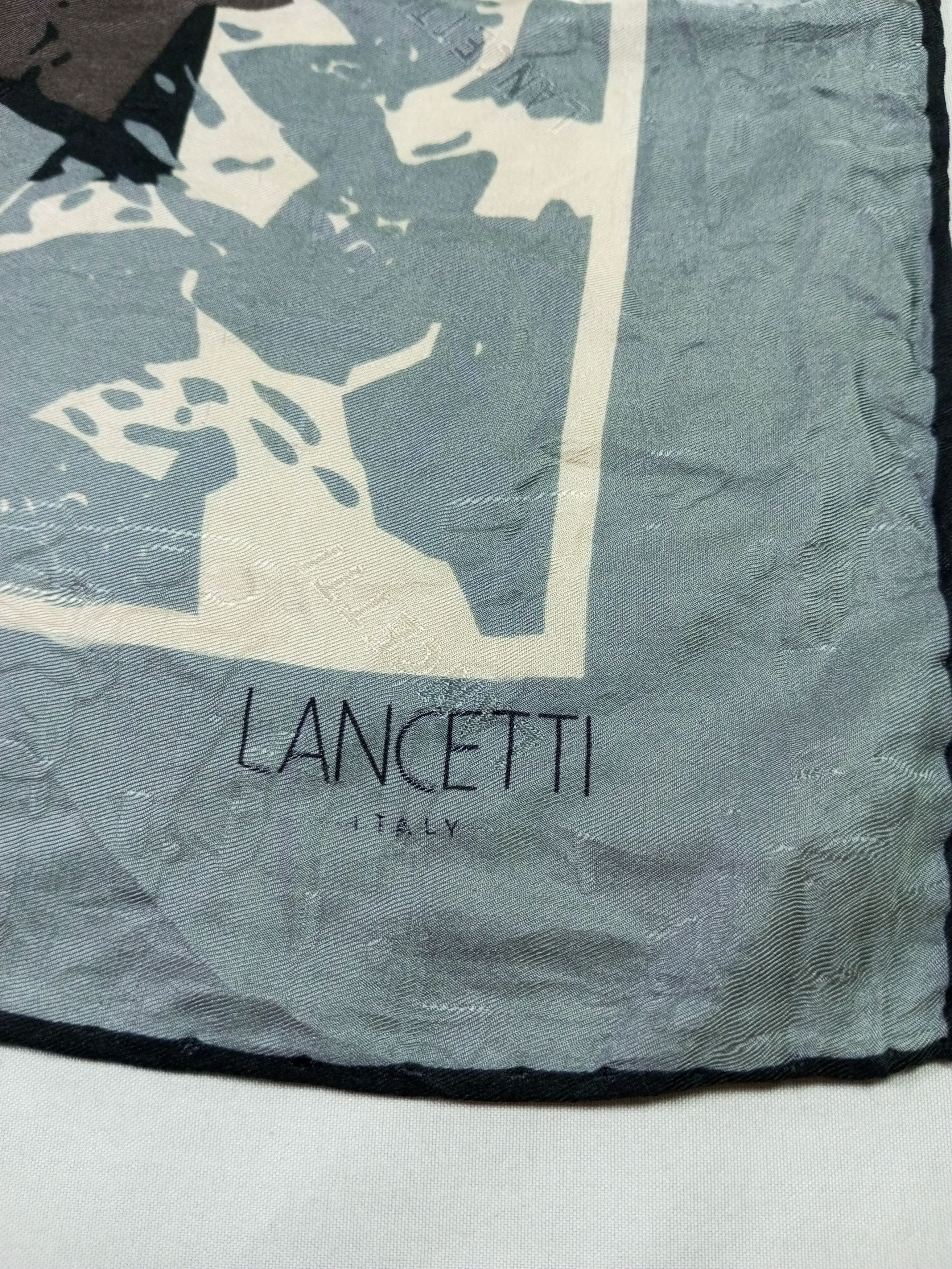 Lui di Lancetti × Vintage Vintage Designer Silk Scarf Lui de Lancetti Size ONE SIZE - 7 Thumbnail