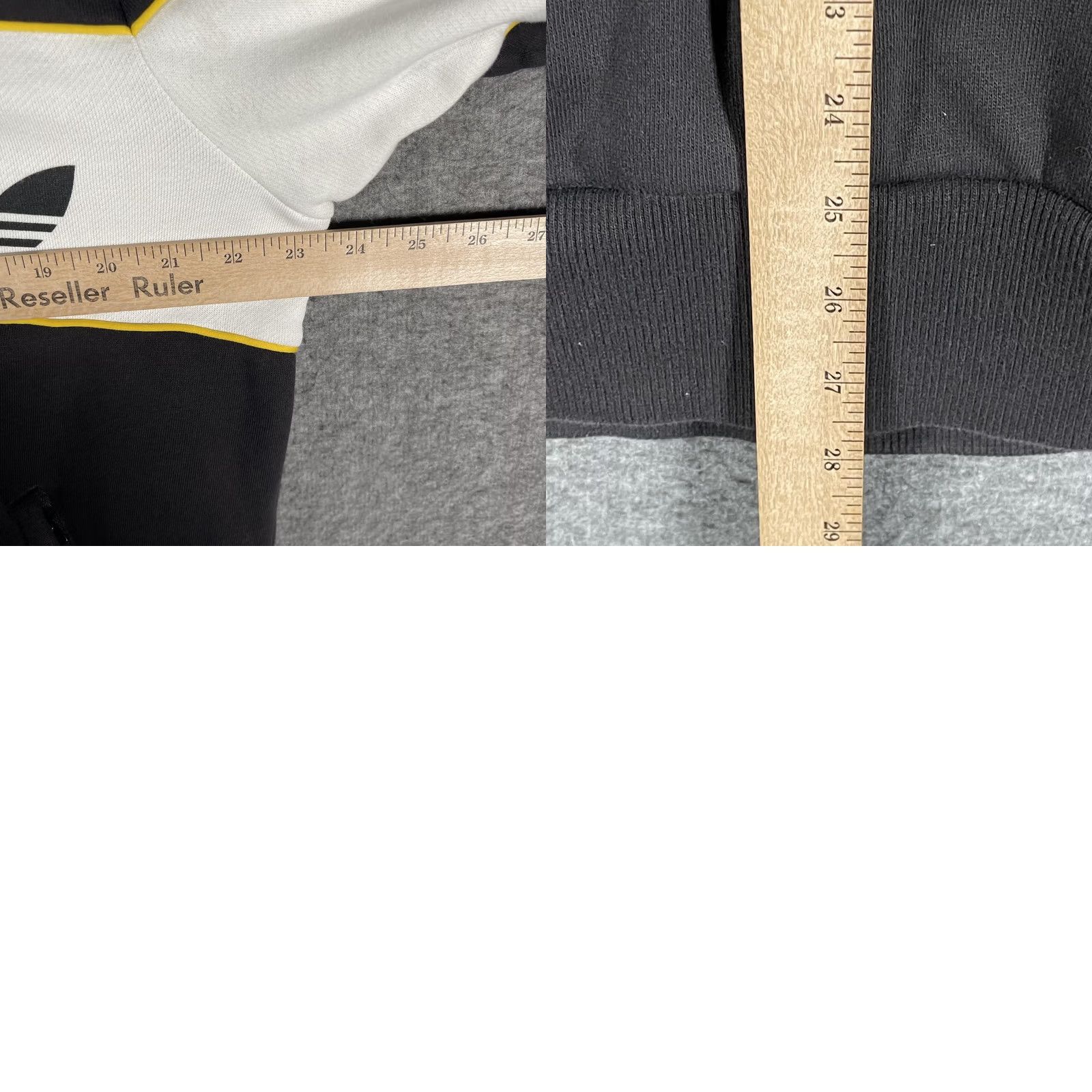 Adidas Adidas Originals Hoodie Mens Large Black Trefoil Logo Pullover Fleece Stripe Size US L / EU 52-54 / 3 - 9 Thumbnail