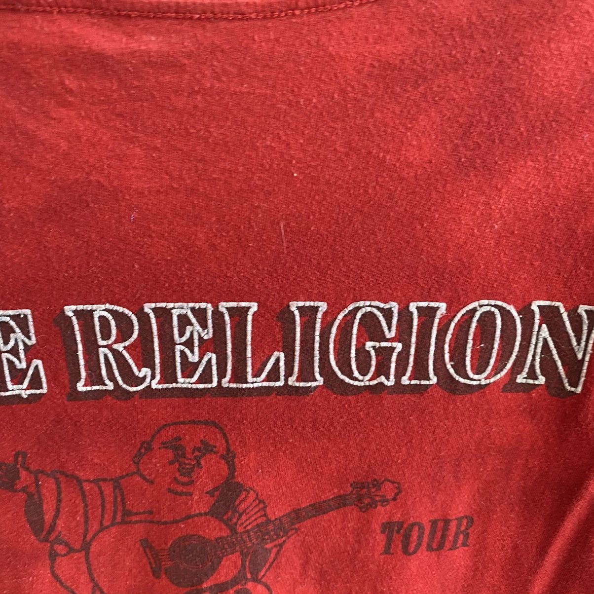 True Religion Mens True Religion Big Logo Graphic Y2K opium tee Size US XL / EU 56 / 4 - 5 Thumbnail